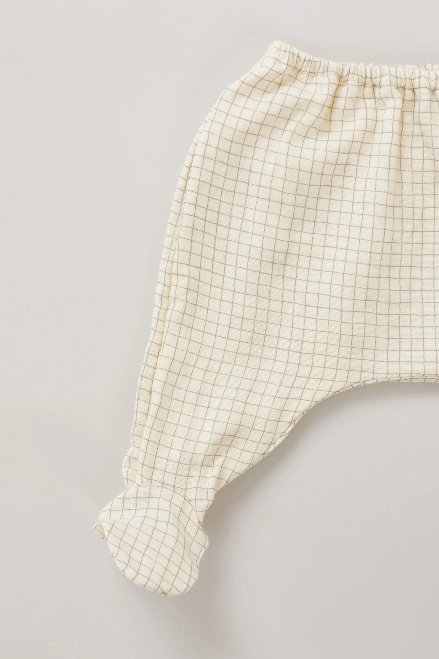 Baby Kimono Set In Cream Check - Image 6