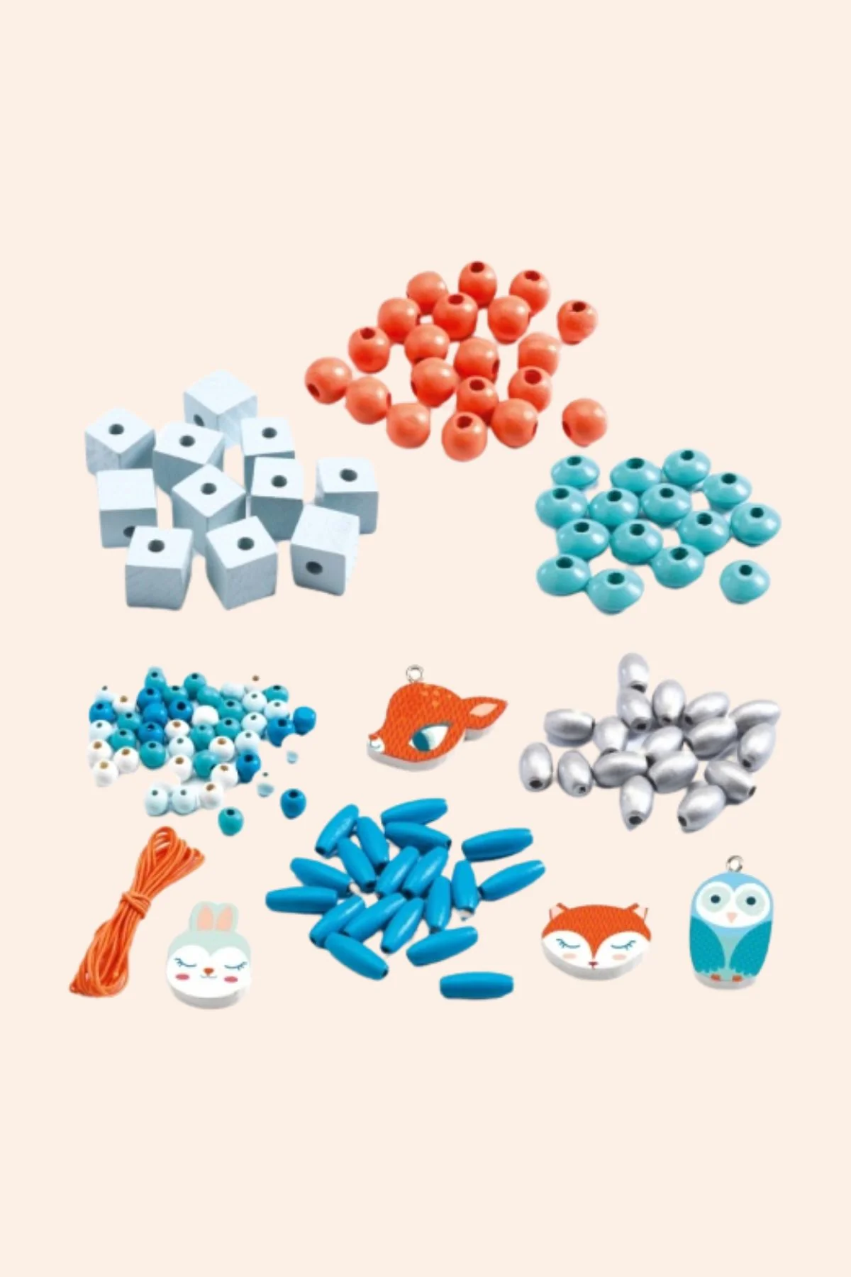Djeco - Little Animals - 450 Wooden Beads - Image 2