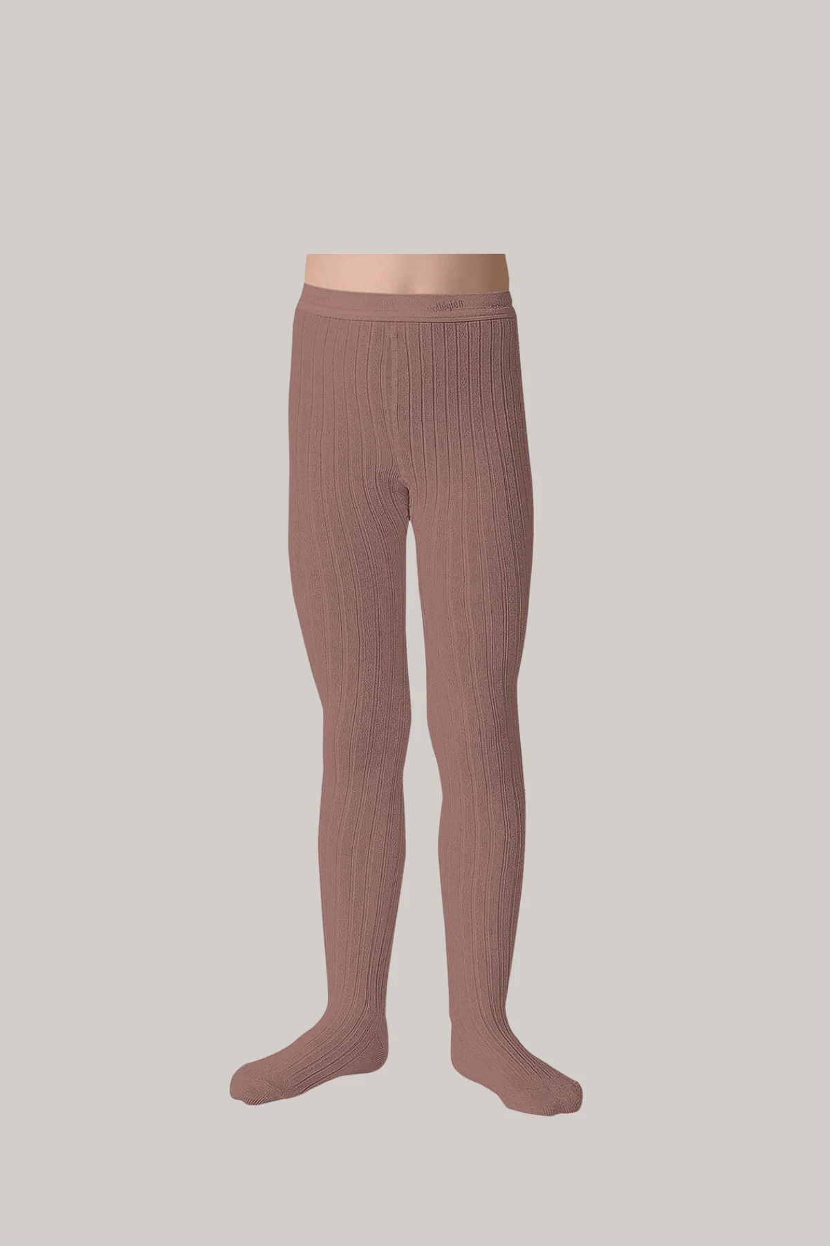 Collégien X Strawberries & Cream - Louise Ribbed Tights - Praline de Lyon - Image 2