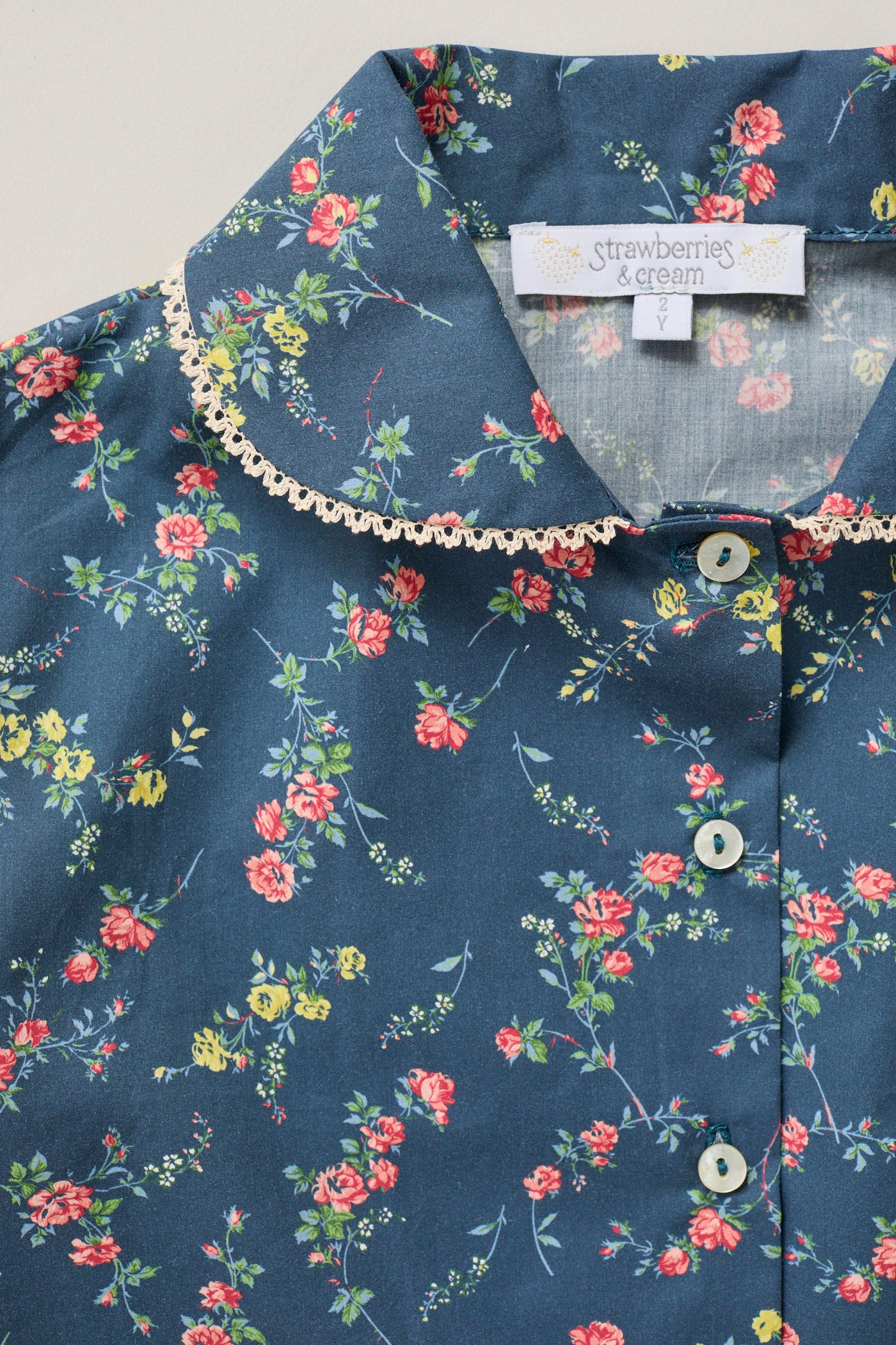 Lunar Moon Pyjamas In Blue Rose Garden - Image 6