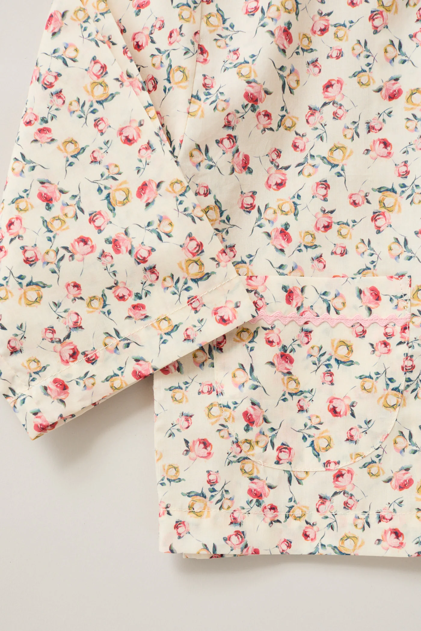 Lunar Moon Pyjamas In Cream Rosebuds - Image 3