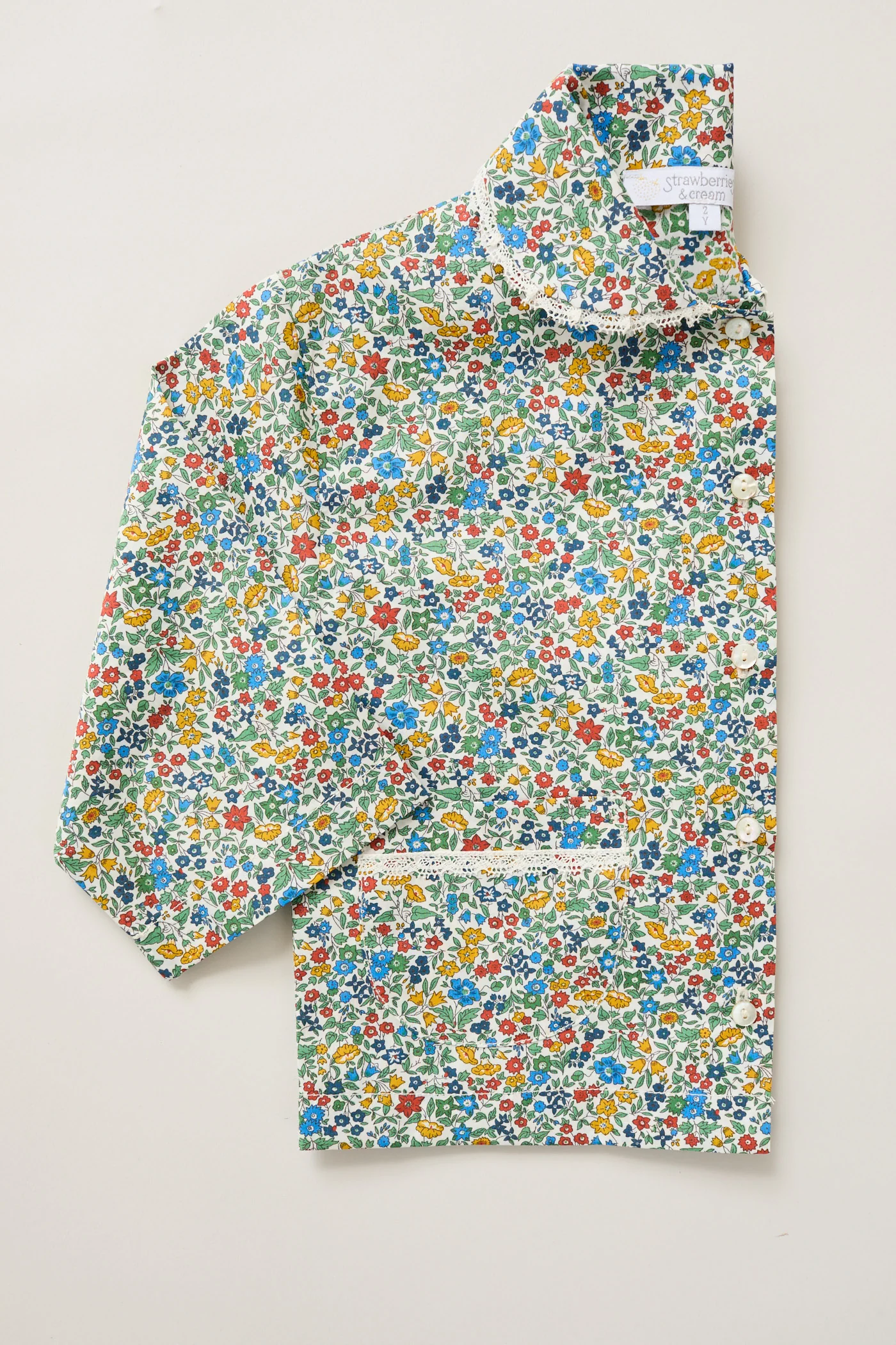 Lunar Moon Pyjamas In Mustard Bluebell Liberty - Image 4