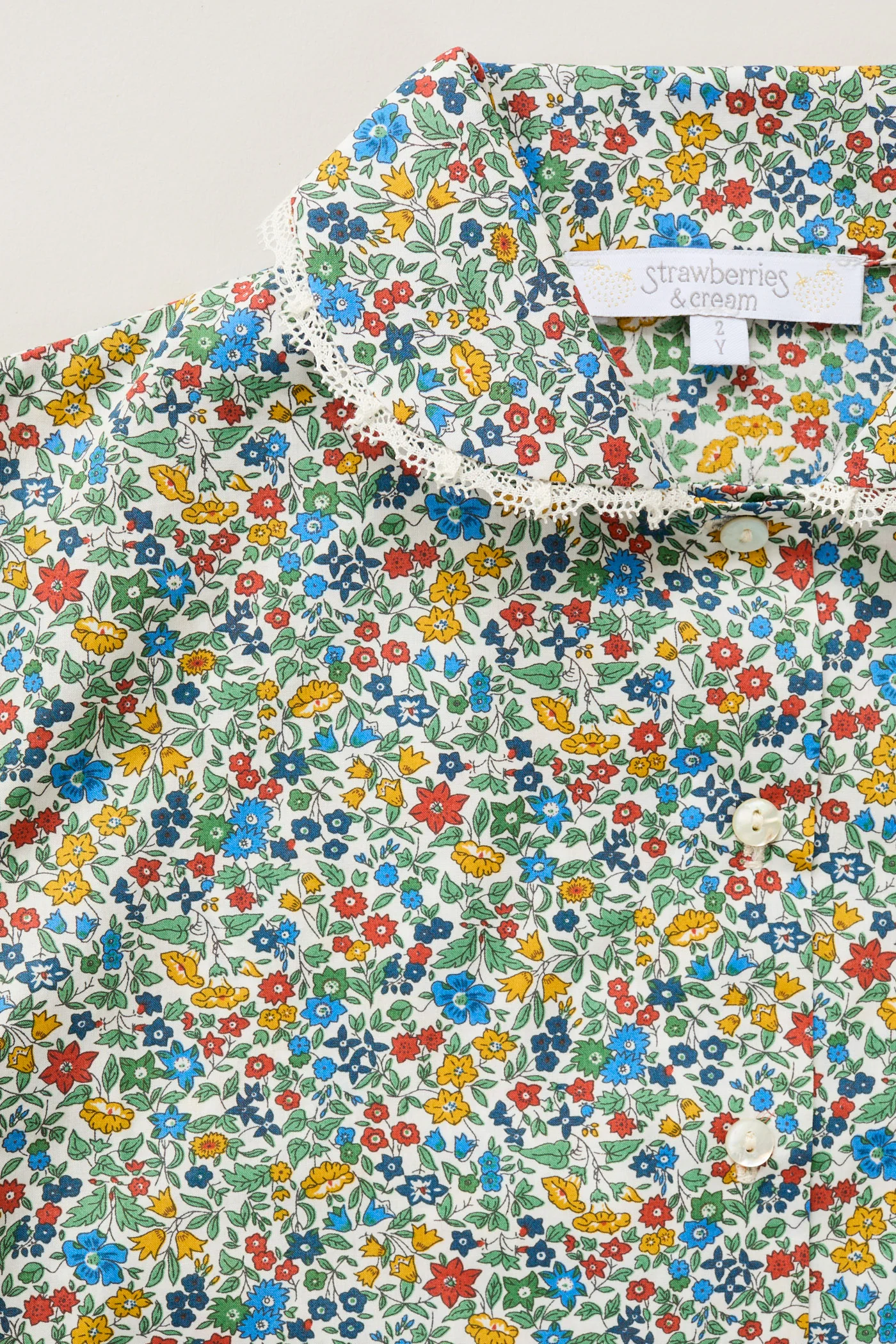 Lunar Moon Pyjamas In Mustard Bluebell Liberty - Image 5