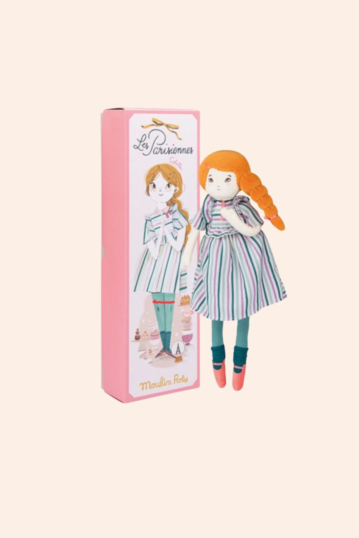 Mademoiselle Colette Stripe Dress - Les Parisiennes-Moulin Roty