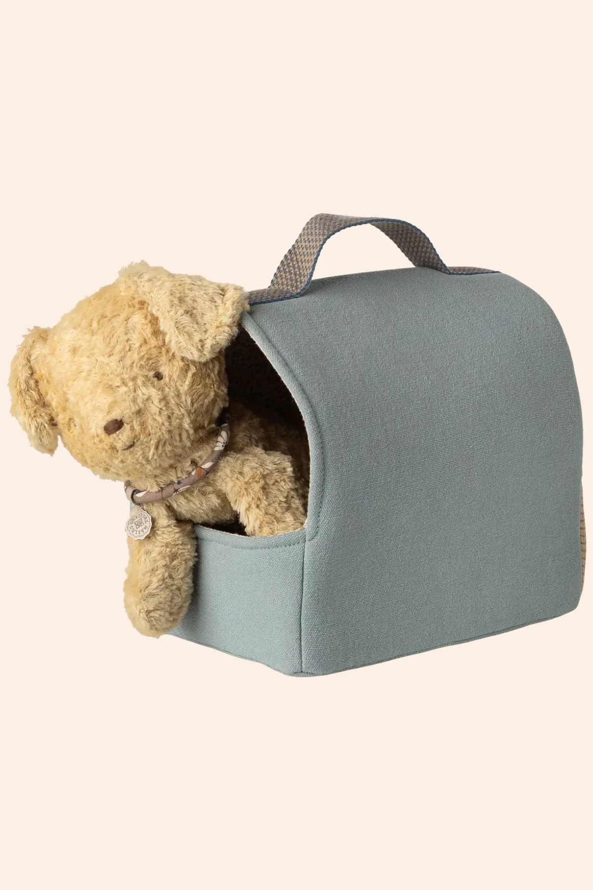 Maileg - Pet carrier - Dusty blue - Image 3