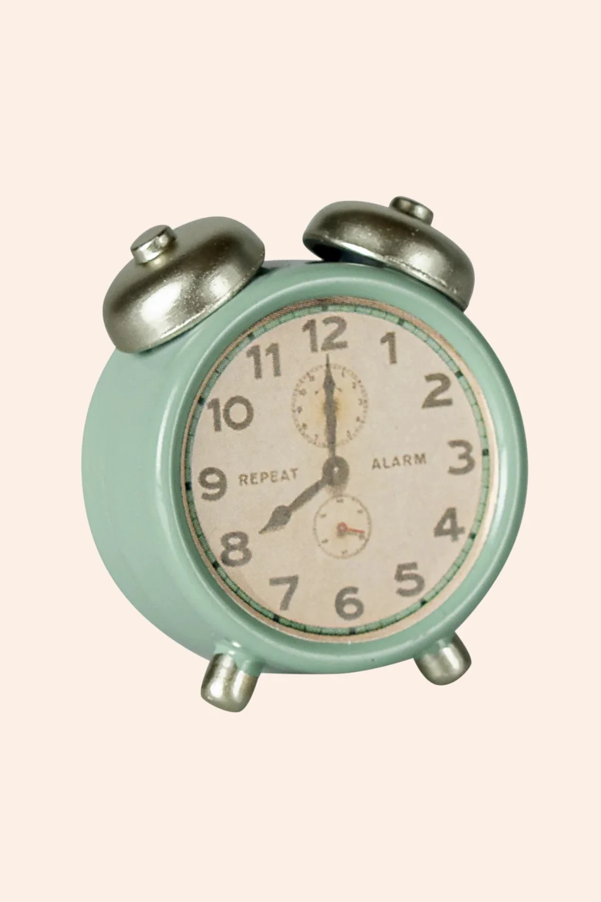 Maileg - Alarm Clock, Mouse - Mint - Image 3