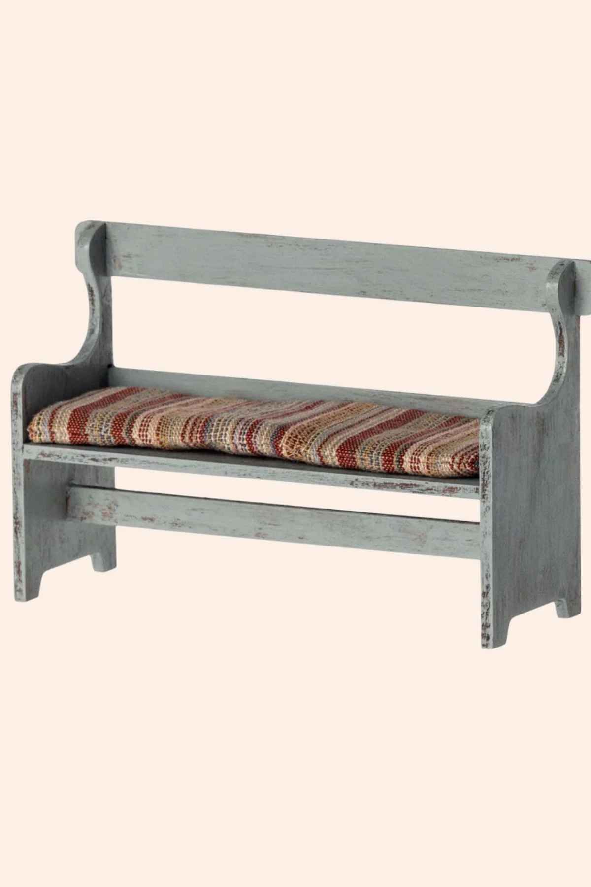 Maileg - Mouse Bench - Green - Image 2