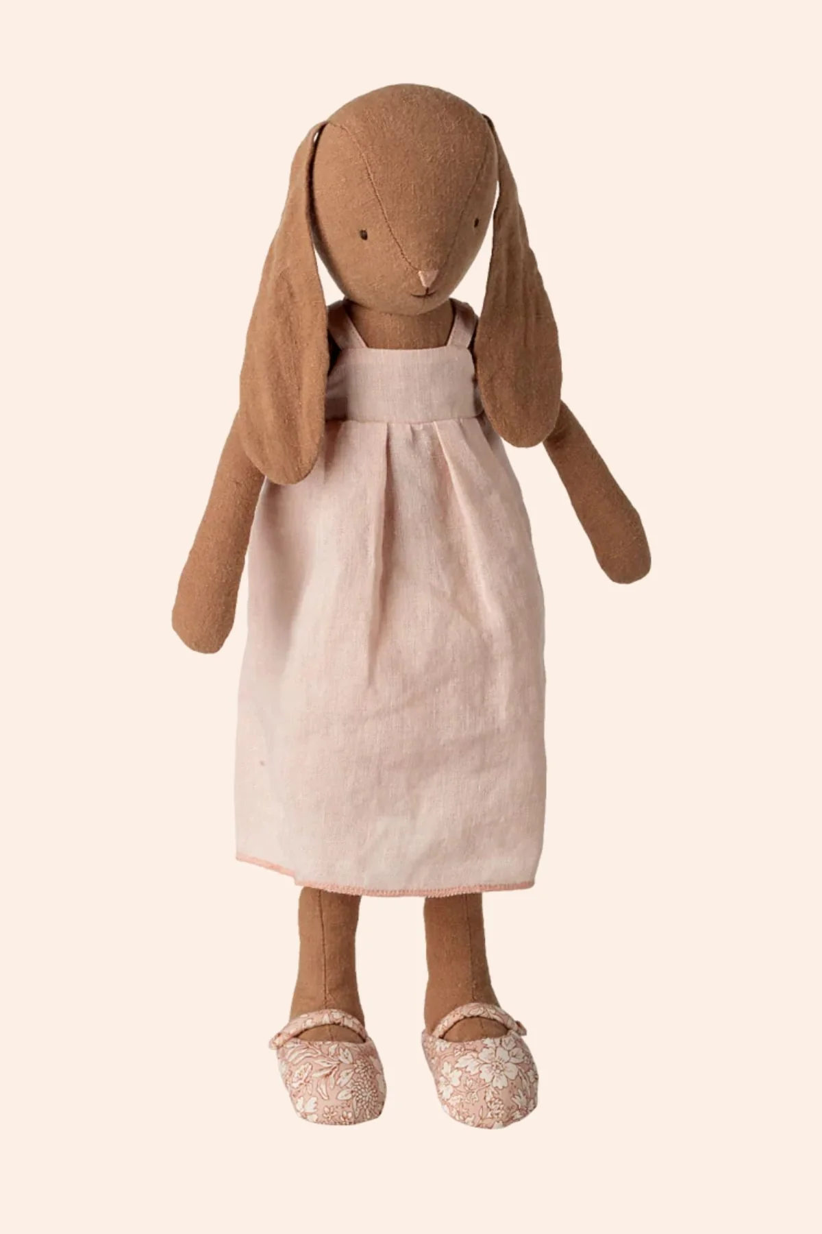 Maileg - Bunny, Size 3 - Chocolate brown - Dress and shoes