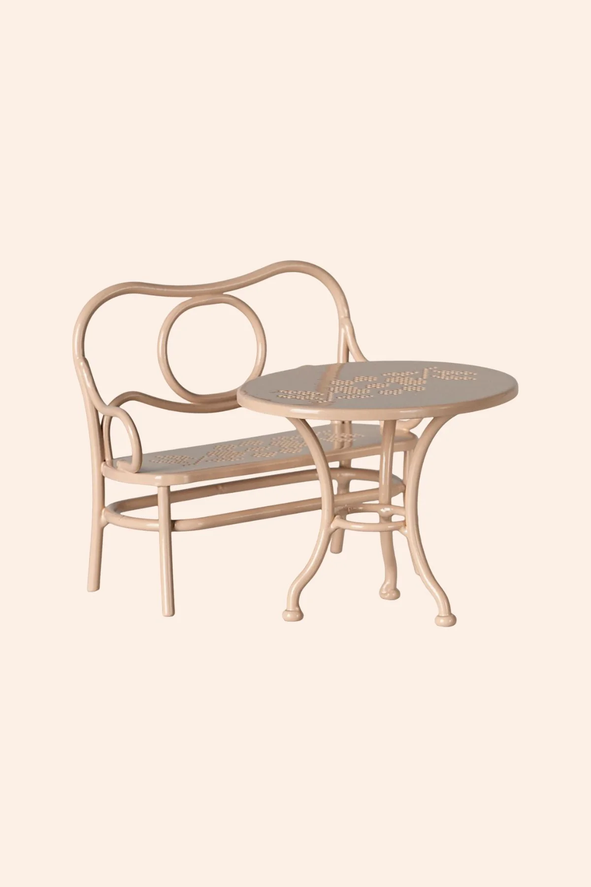 Maileg - Café  Set -  Mouse - Big - Pale Pink