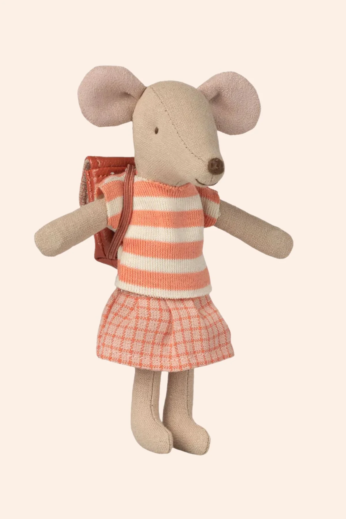 Maileg -  Clothes and Bag - Big Sister - Coral - Image 2