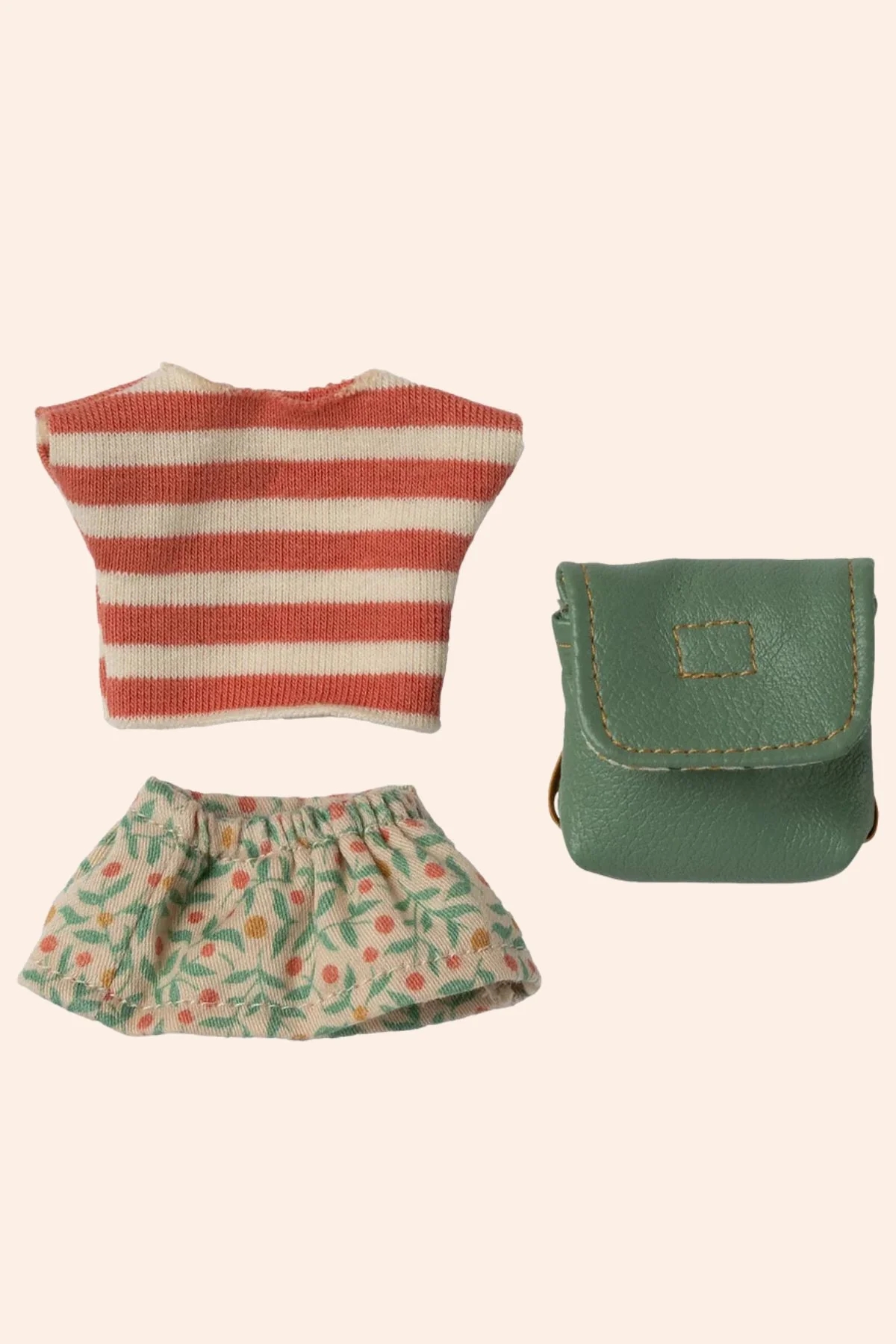 Maileg -  Clothes and Bag - Big Sister - Green