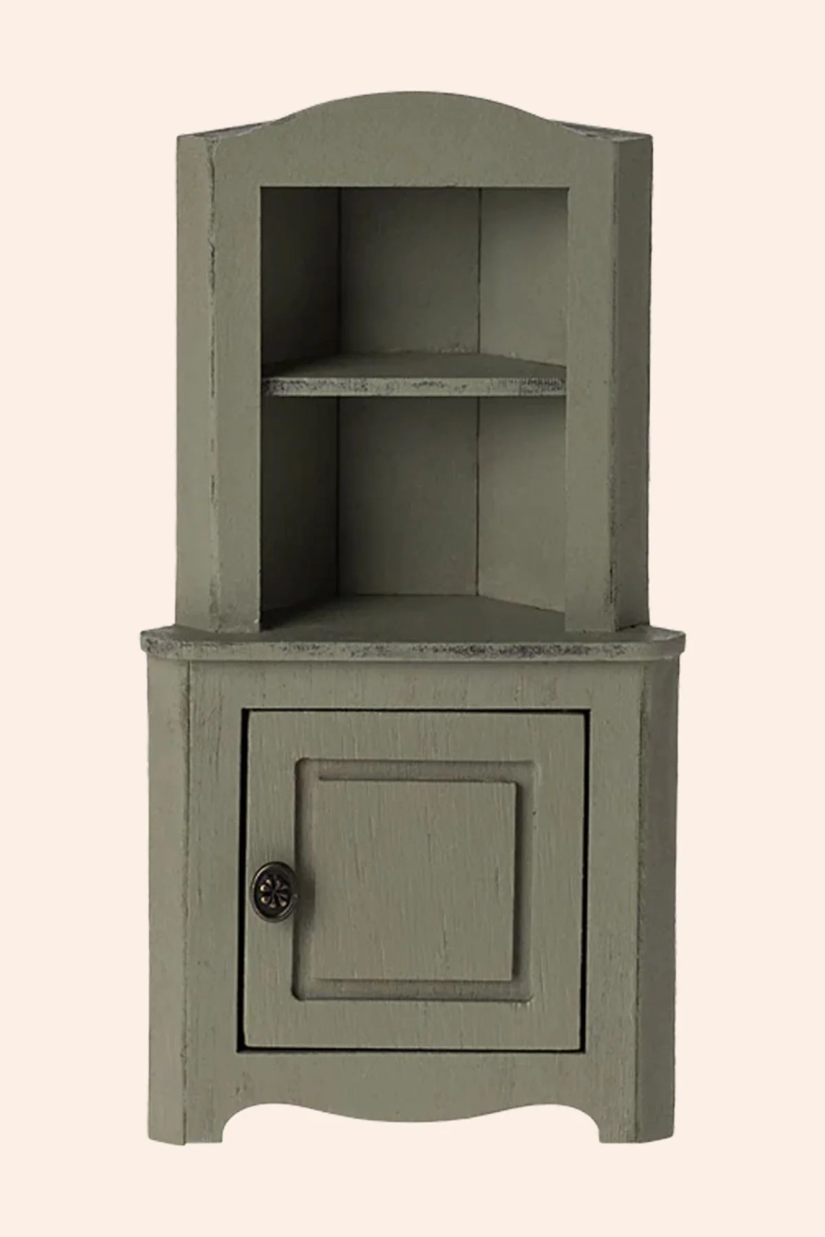 Maileg - Mouse Corner Cabinet - Light Green - Image 2