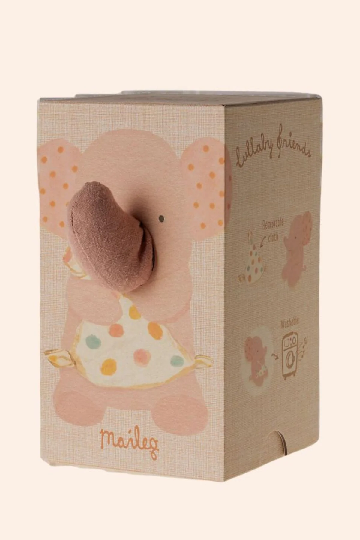 Maileg - Lullaby Friends, Elephant - Old Rose - Image 2