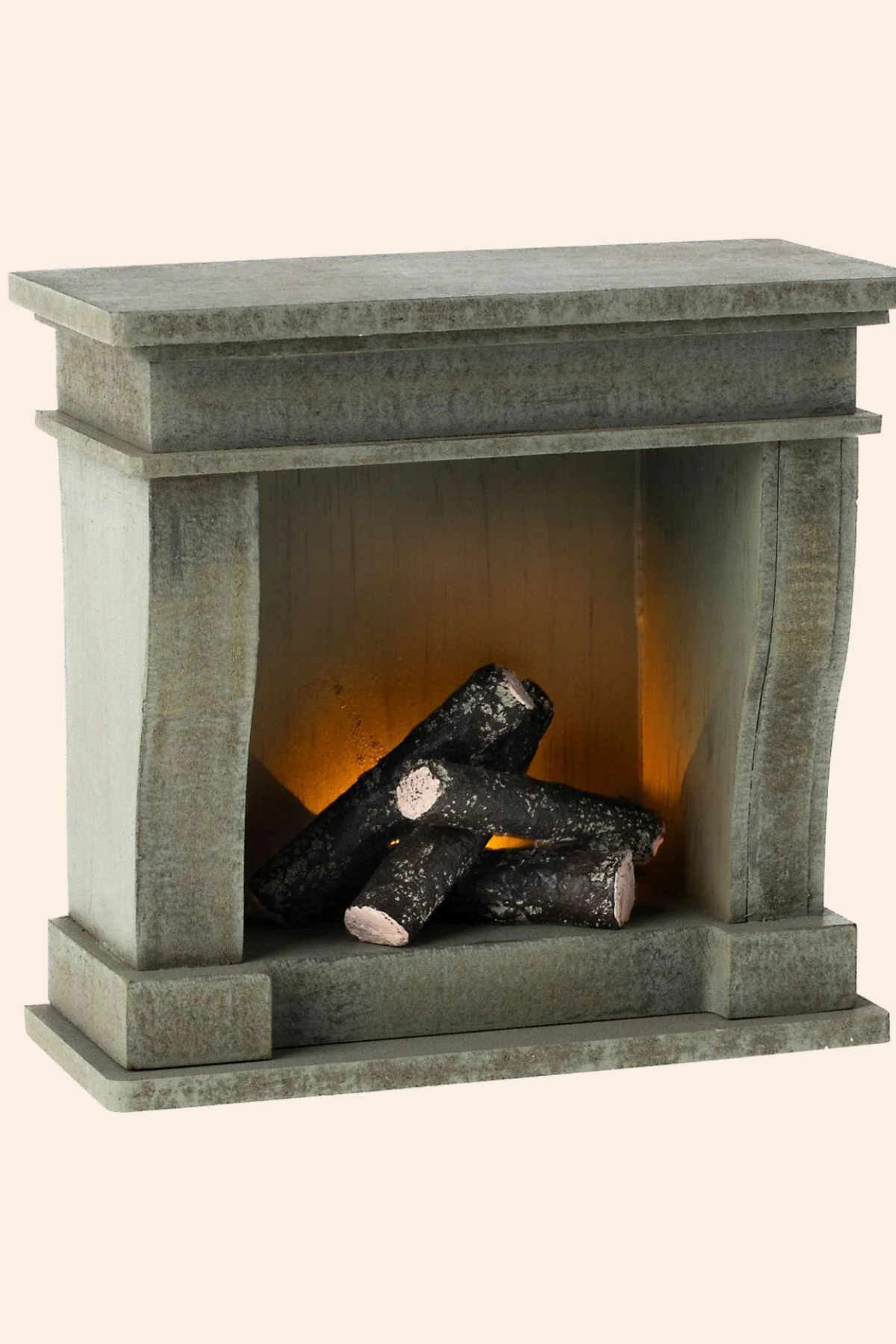 Maileg - Miniature - Fireplace, Miniature - Dusty green