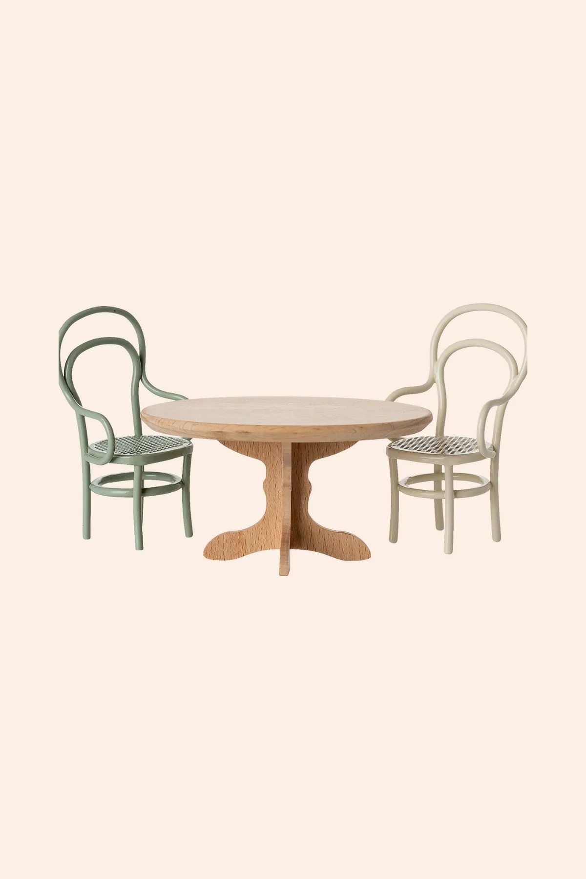 Maileg -Oval Dining Table, Mouse - Nature