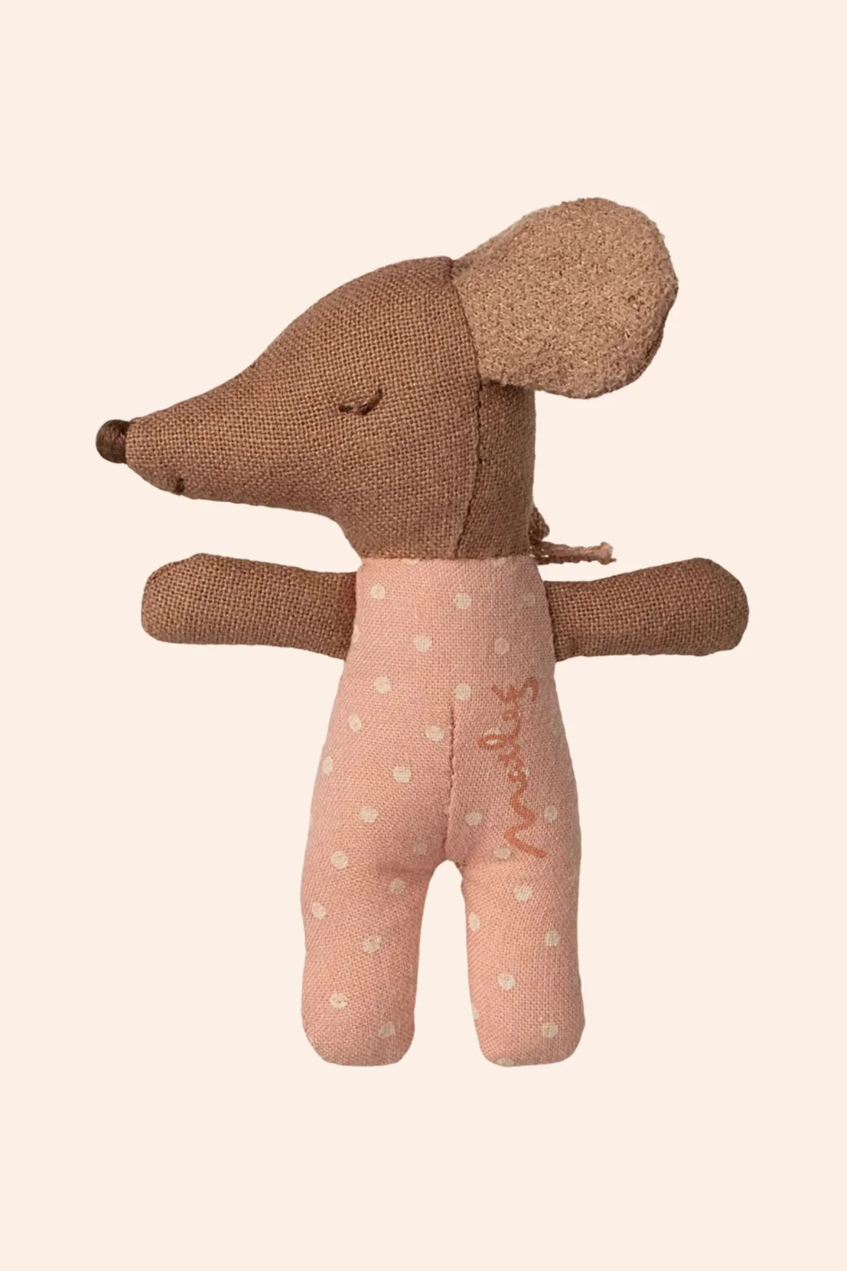 Maileg -Sleepy Wakey Baby Mouse in Matchbox - Rose - Image 2