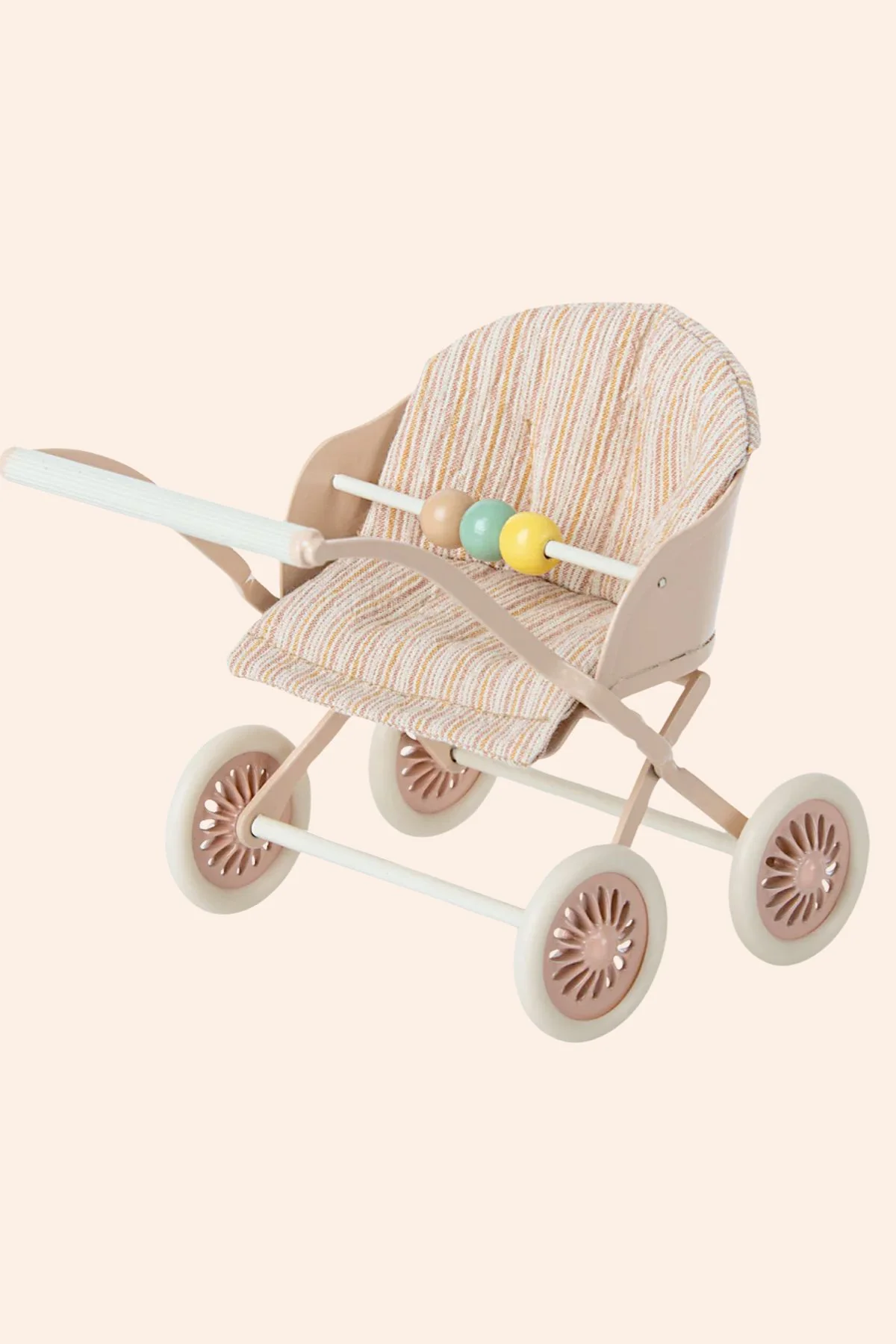 Maileg - Stroller - Baby Mice/Rabbit/Bunny - Rose - Image 3