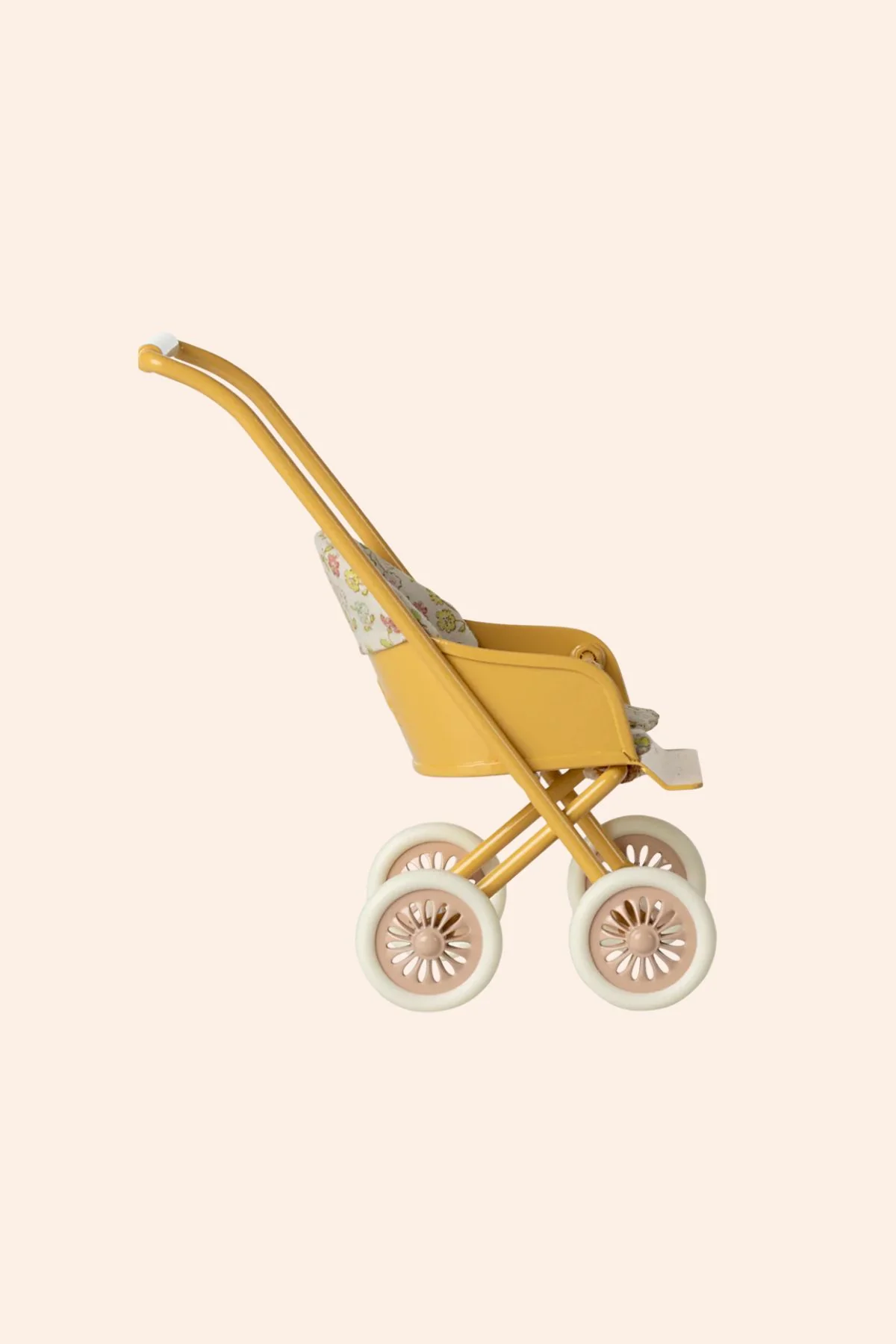 Maileg - Stroller - Micro - Yellow - Image 2