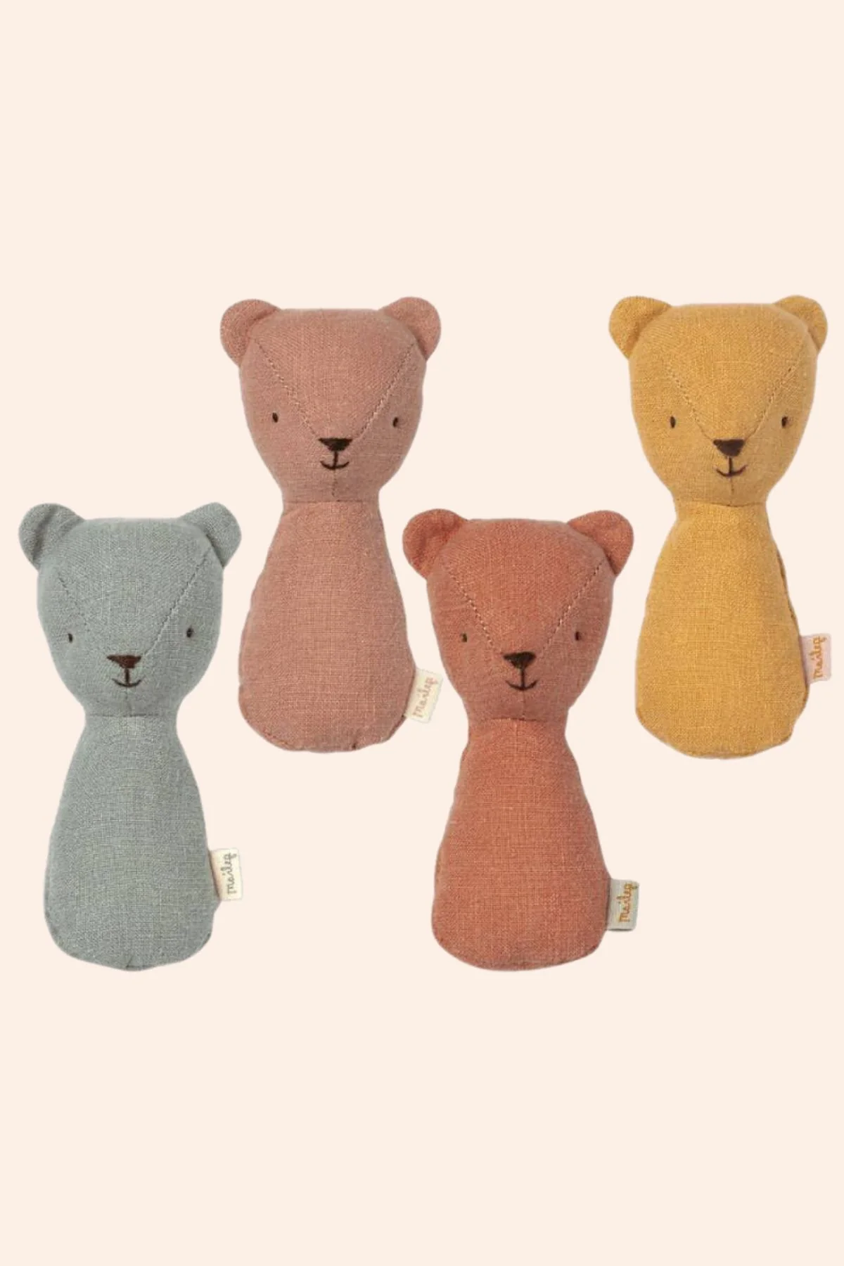 Maileg - The Teddies - Teddy Rattle - Dusty Coral - Image 3