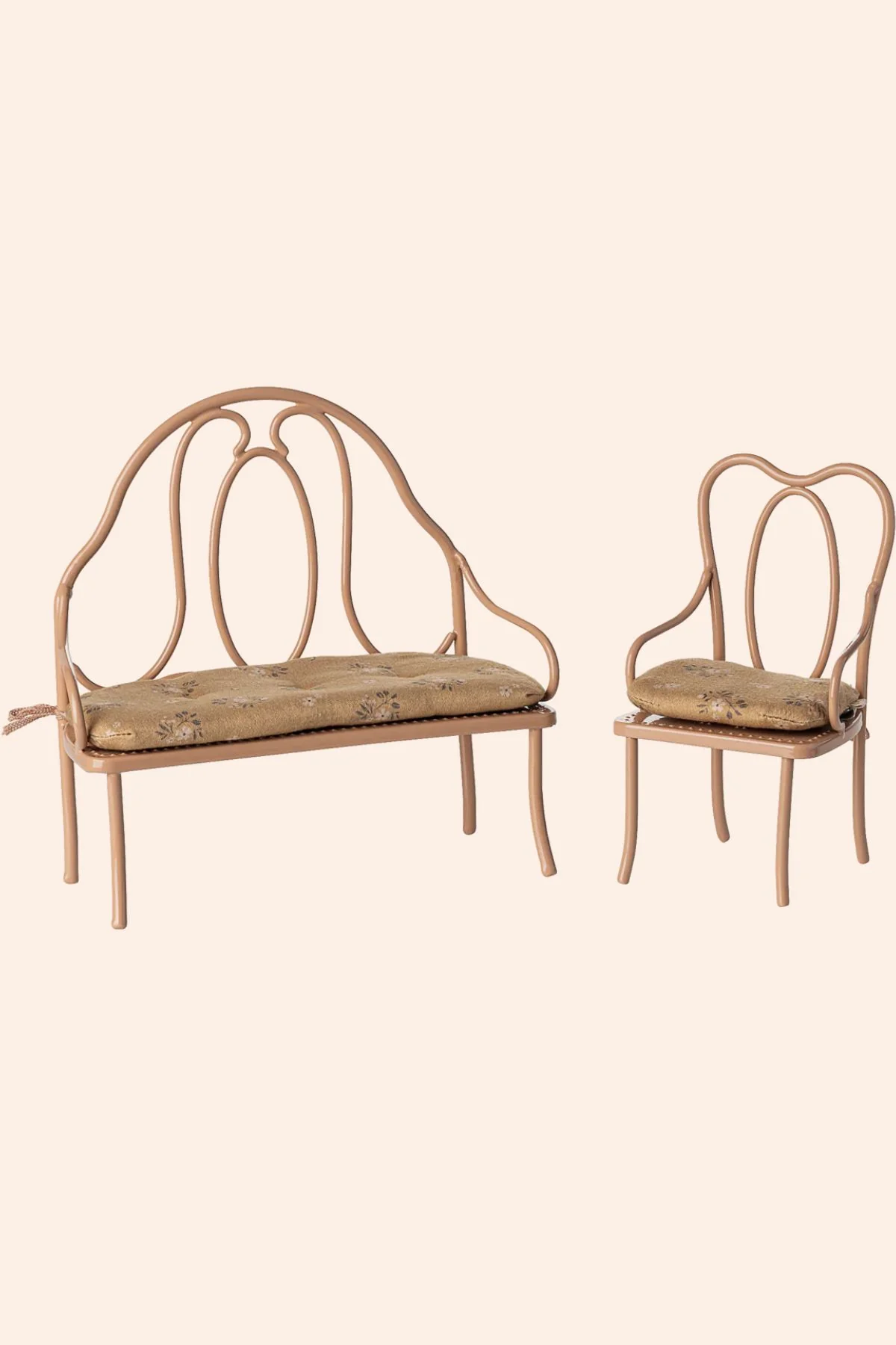 Maileg - Vintage chair, Mini - Dark powder - Image 3