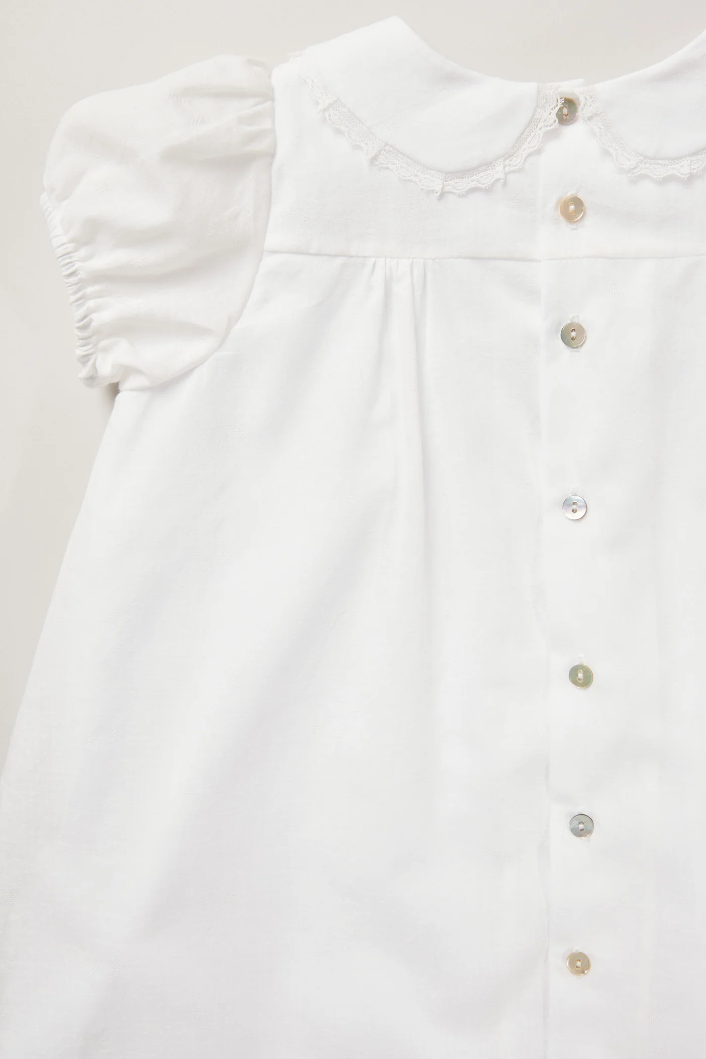 Milk Dress Soft White Jacquard - Image 6