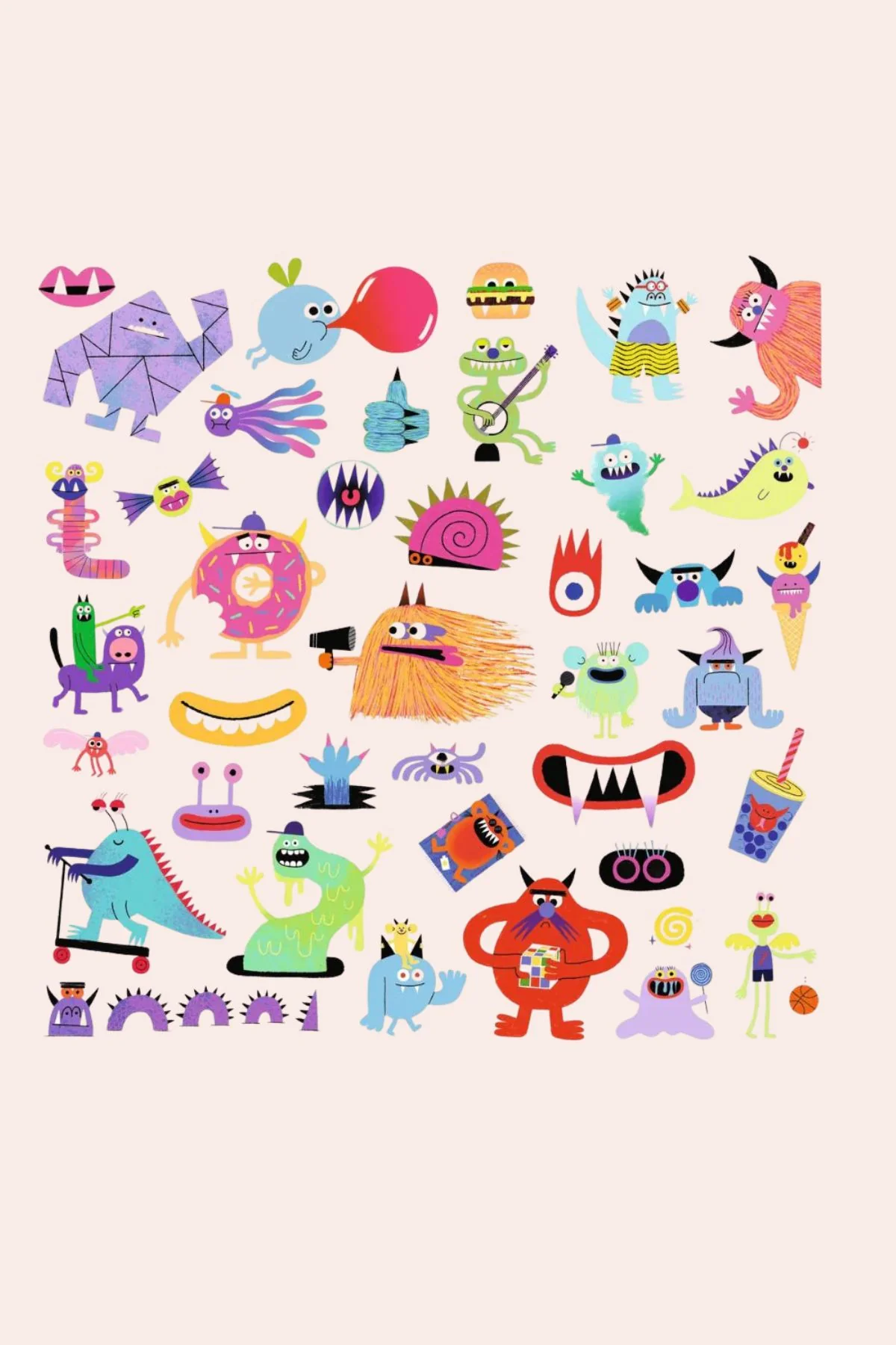 Djeco - 160 Stickers -  Monsters - Image 2
