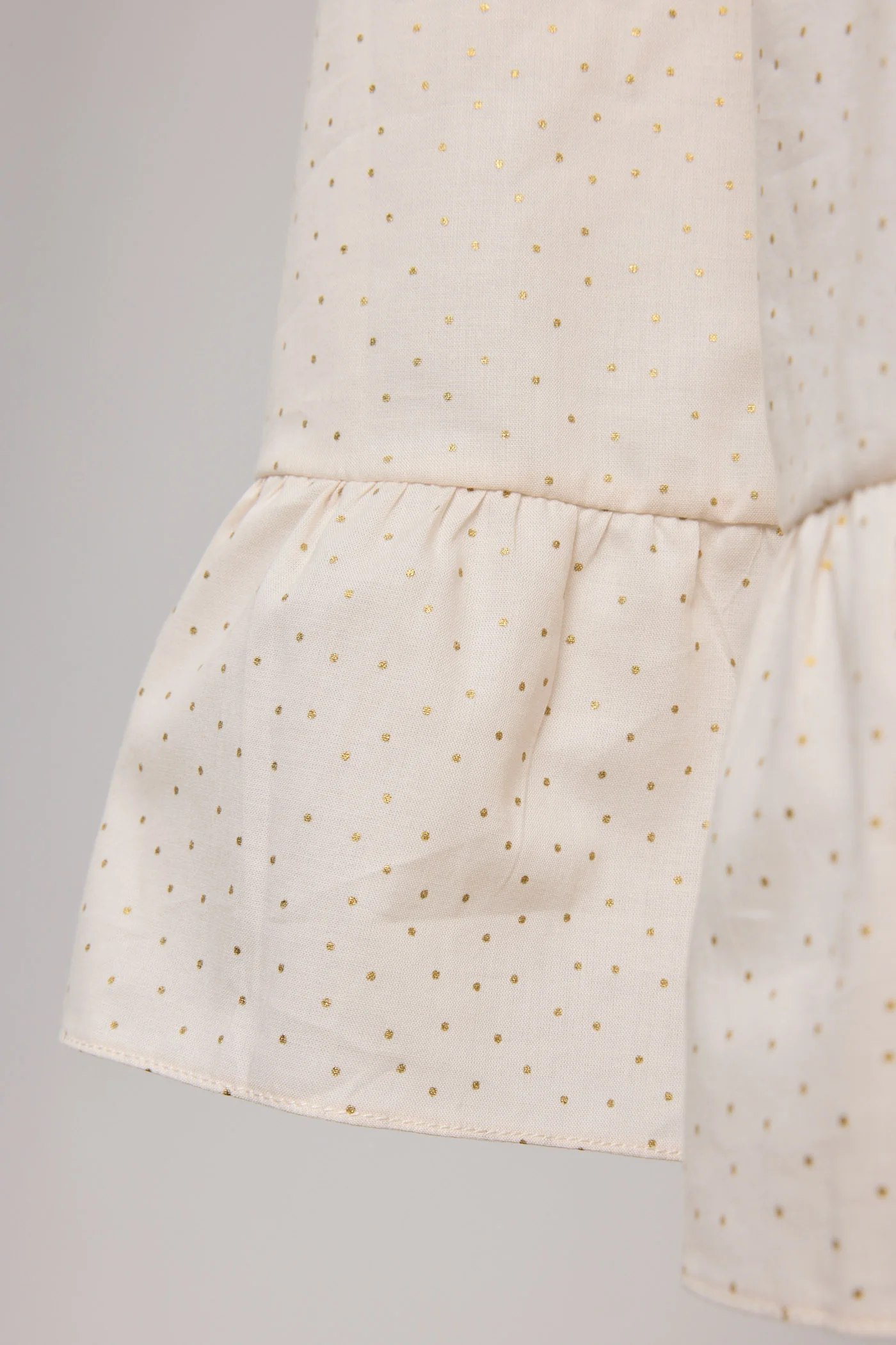 Moon Night Dress In Beige Gold Dots - Image 8