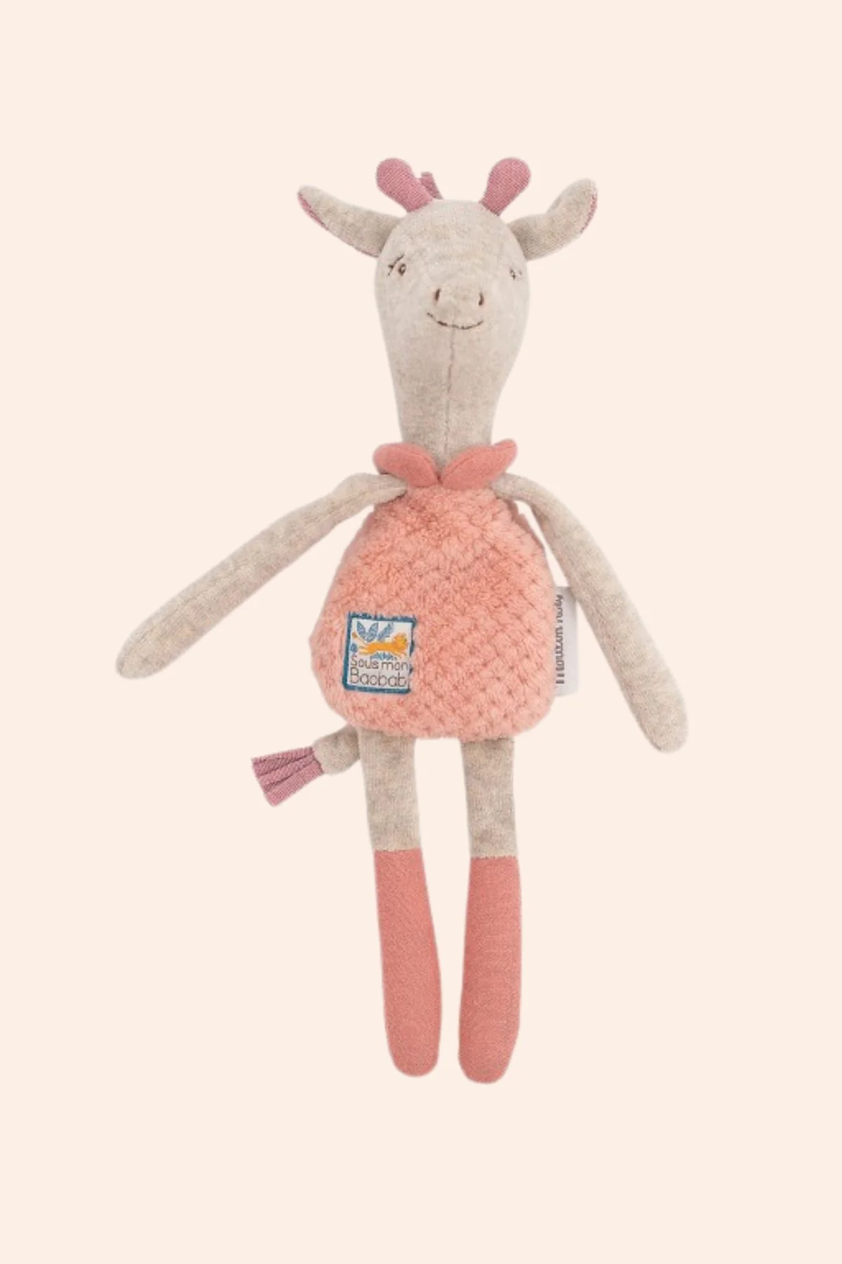 Moulin Roty -  Sous mon Baobab - Giraffe Rattle Comforter