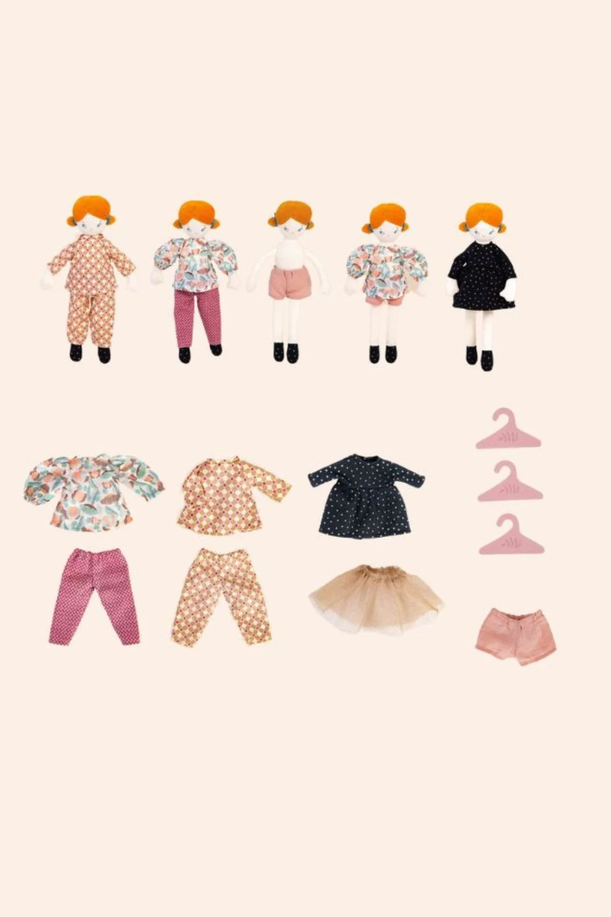 Moulin Roty - Les Parisiennes - The Little Wardrobe Suitcase - Blanche - Pink Wardrobe - Image 4