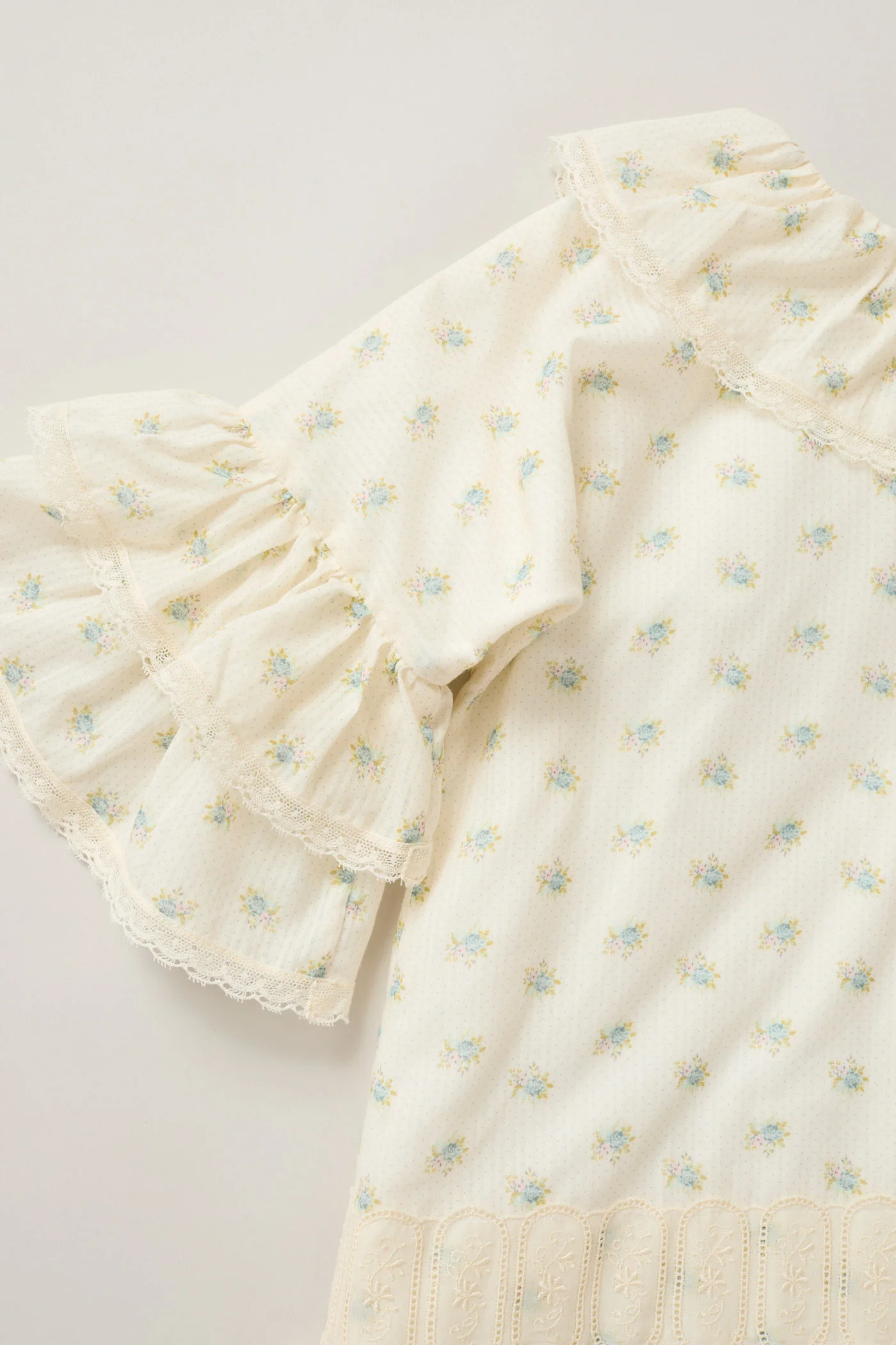 Pastry Dress  Blue Spring Flowers - Image 10