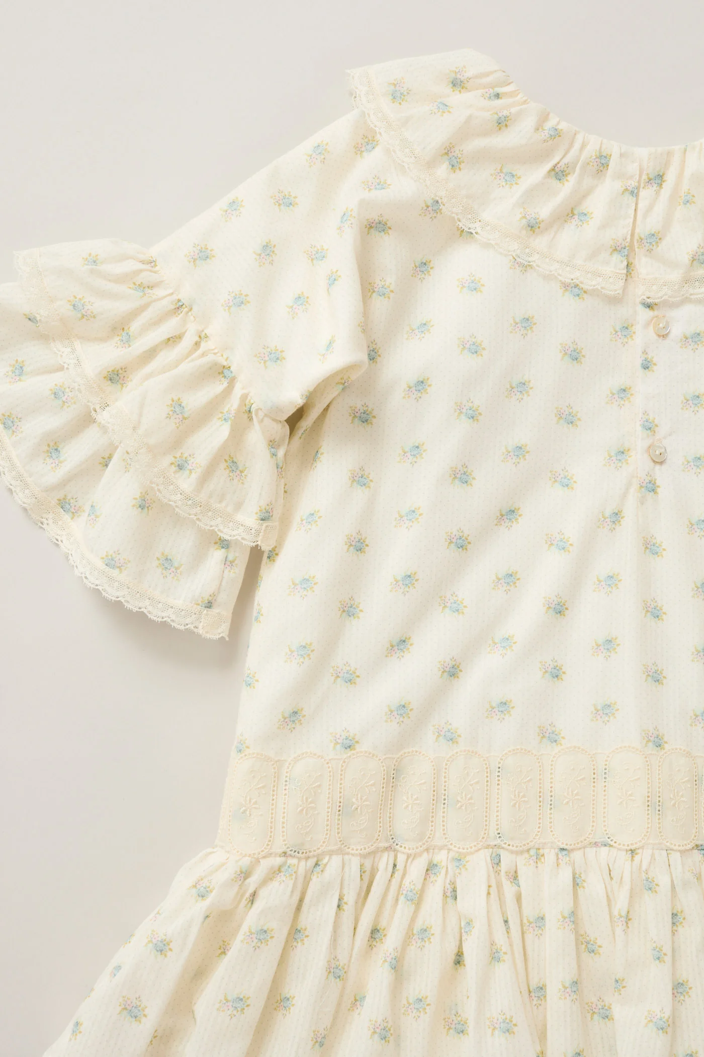 Pastry Dress  Blue Spring Flowers - Image 9