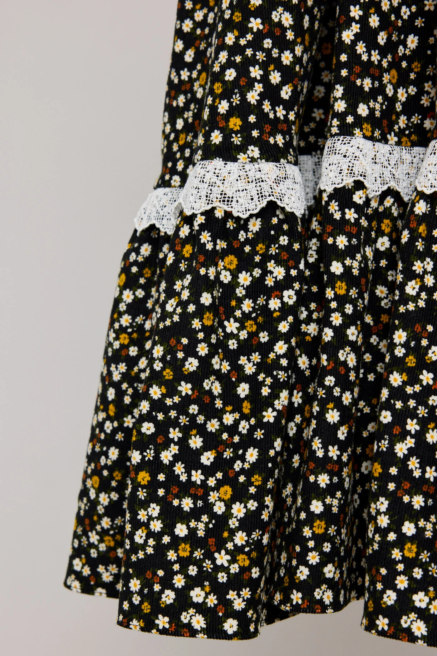 Plum Dress in Winter Blossom BabyCord - Image 7