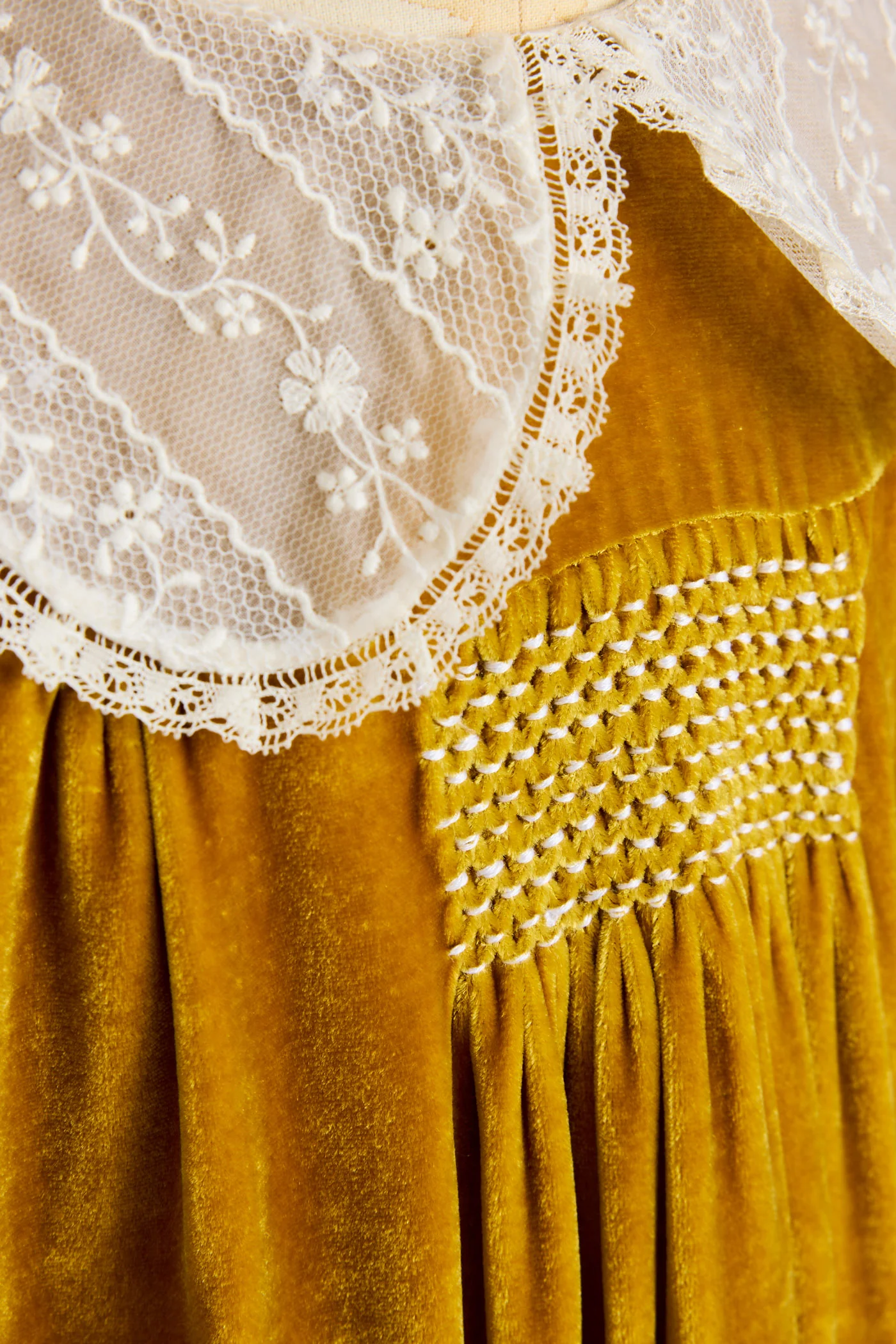 Popcorn Dress - Ochre Velvet - Image 10