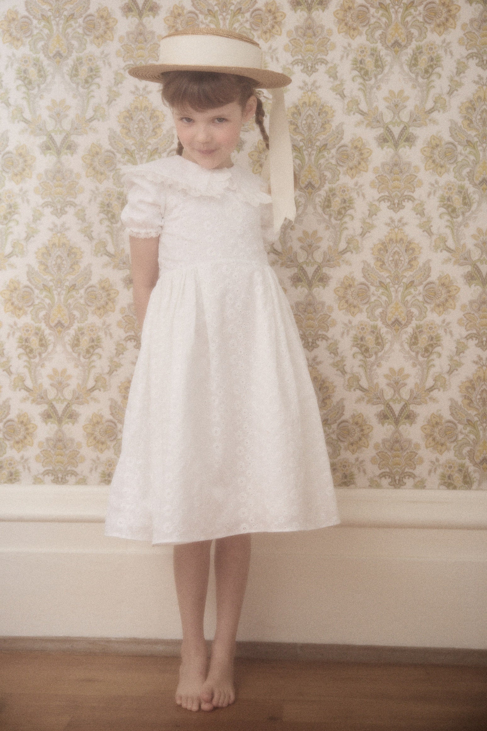 Queen Dress in White Broderie Anglaise - Image 13