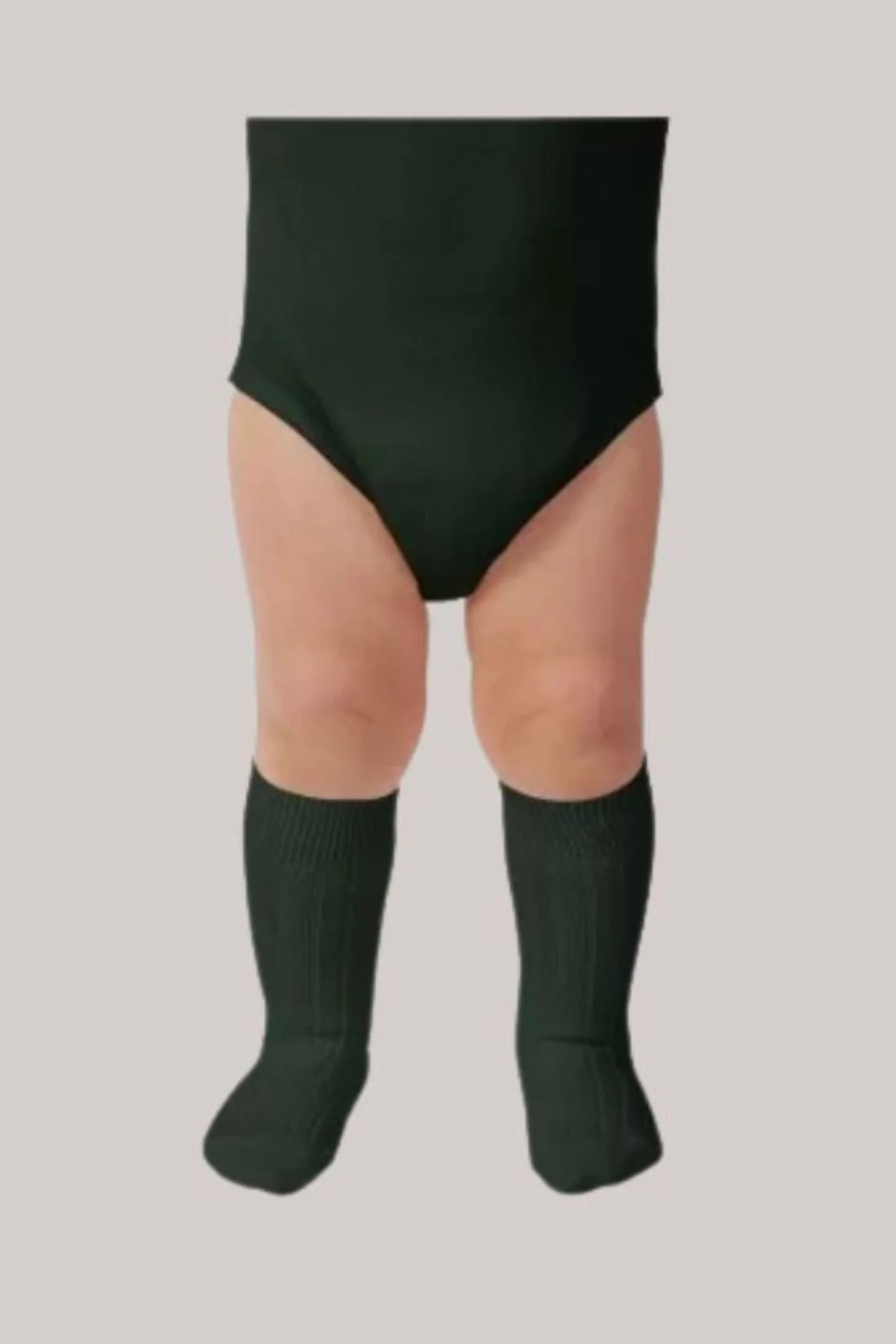Collégien X Strawberries & Cream - La Haute Knee High Socks - Vert Foret - Image 3