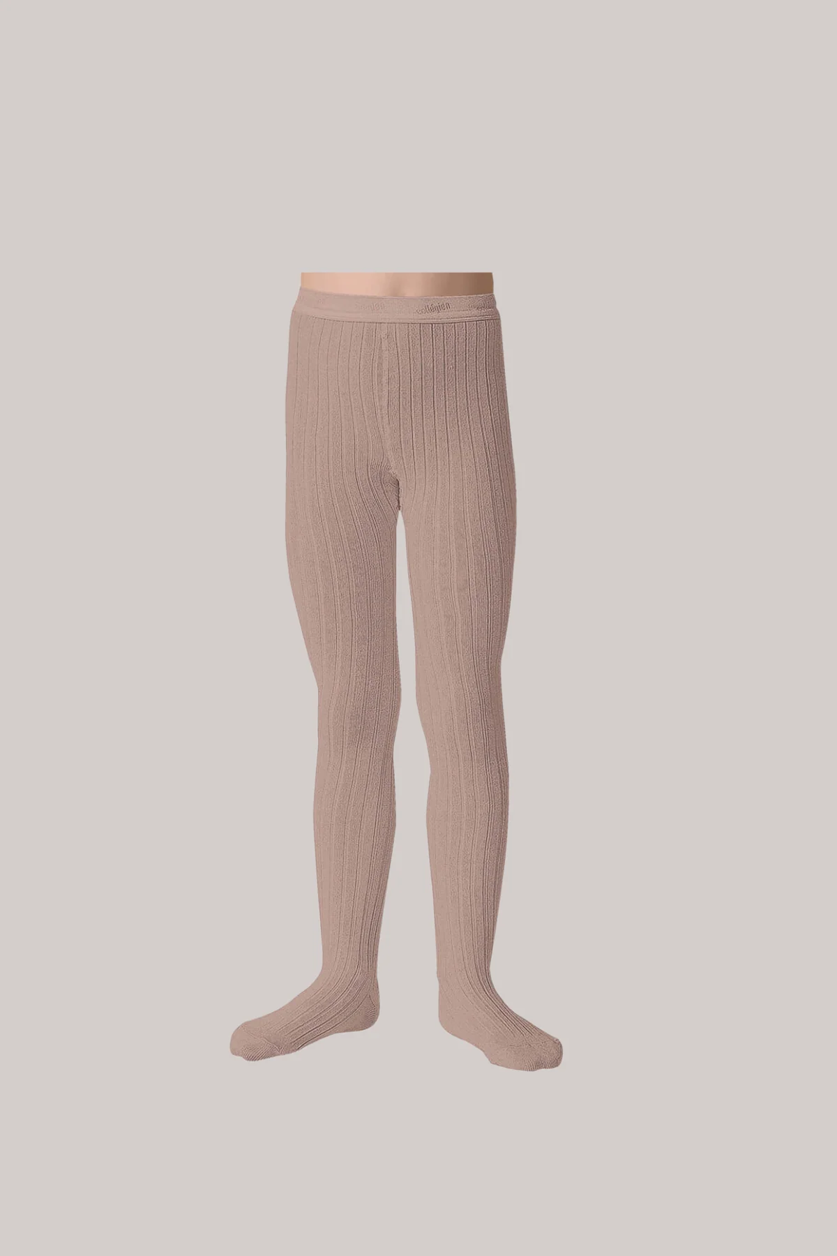 Collegièn X Strawberries & Cream - Louise Ribbed Tights - Vieux Rose - Image 2