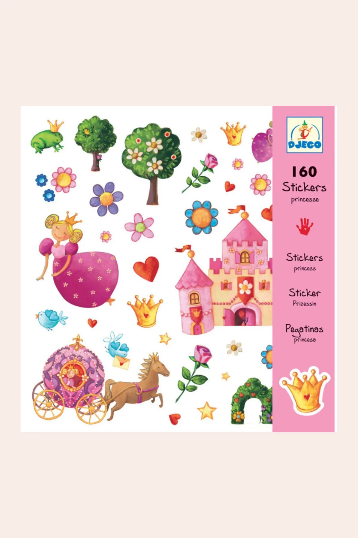 Djeco - 160 Stickers - Princess Marguerite