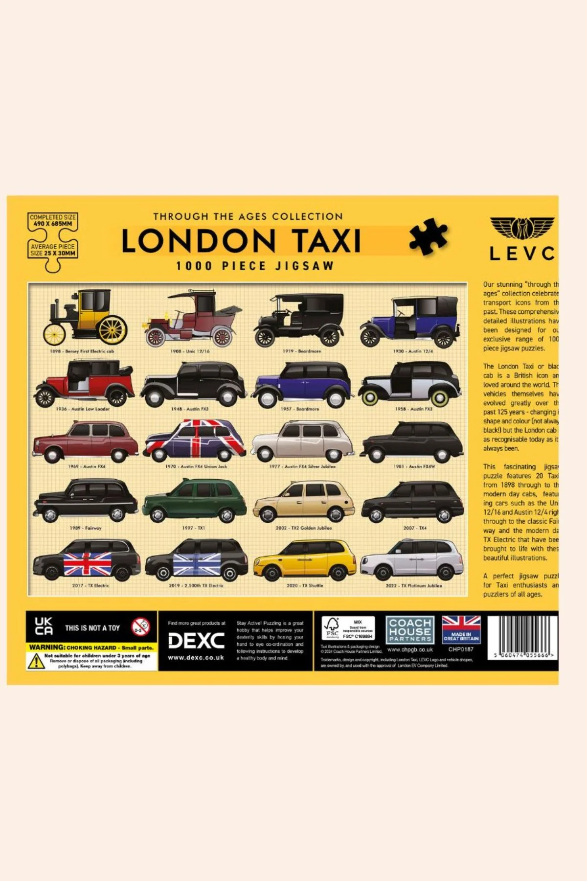 The Coach House - London Taxi - 1000 Pieces Jigsaw
