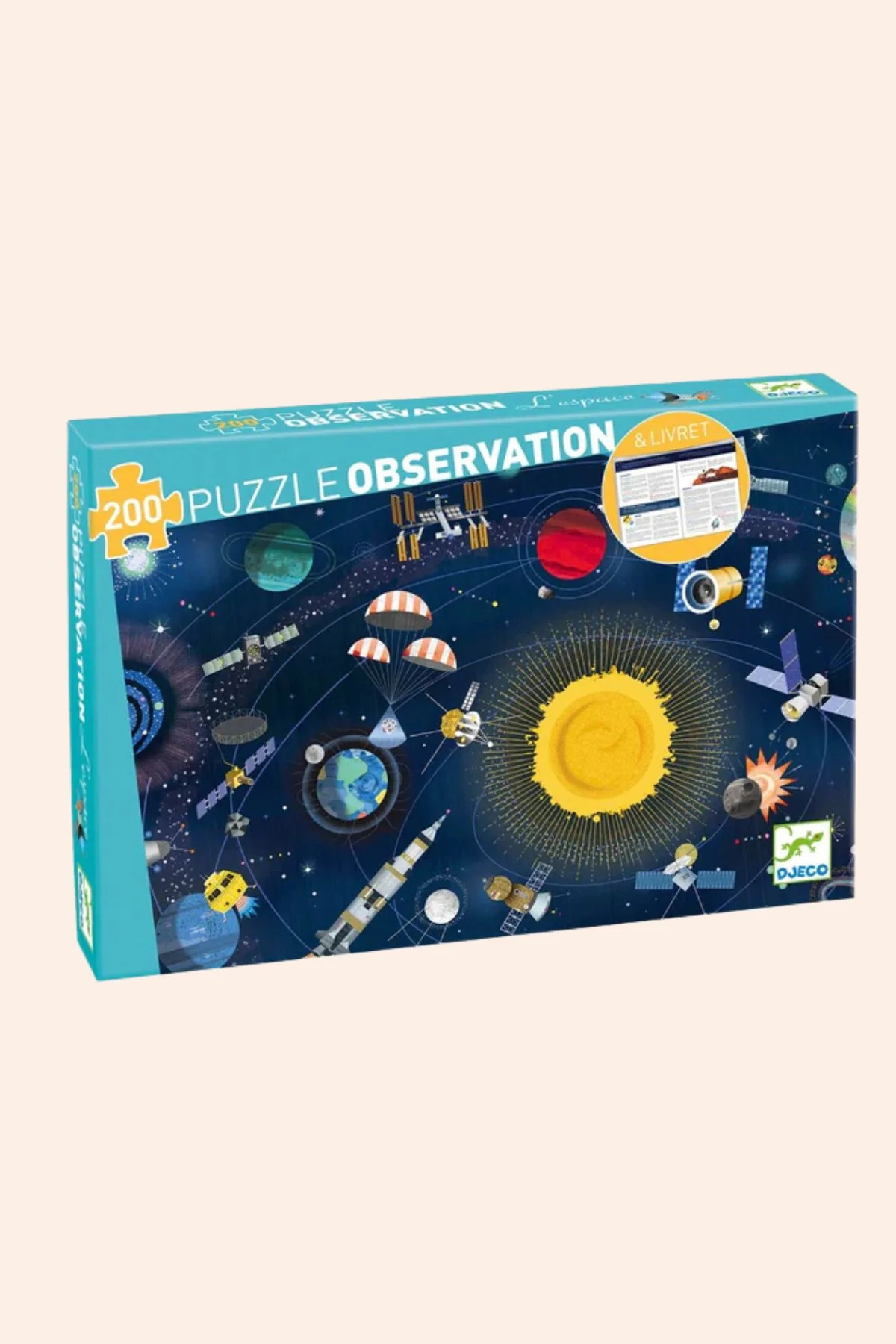 Djeco - The Space,  200pcs- Puzzle Observation