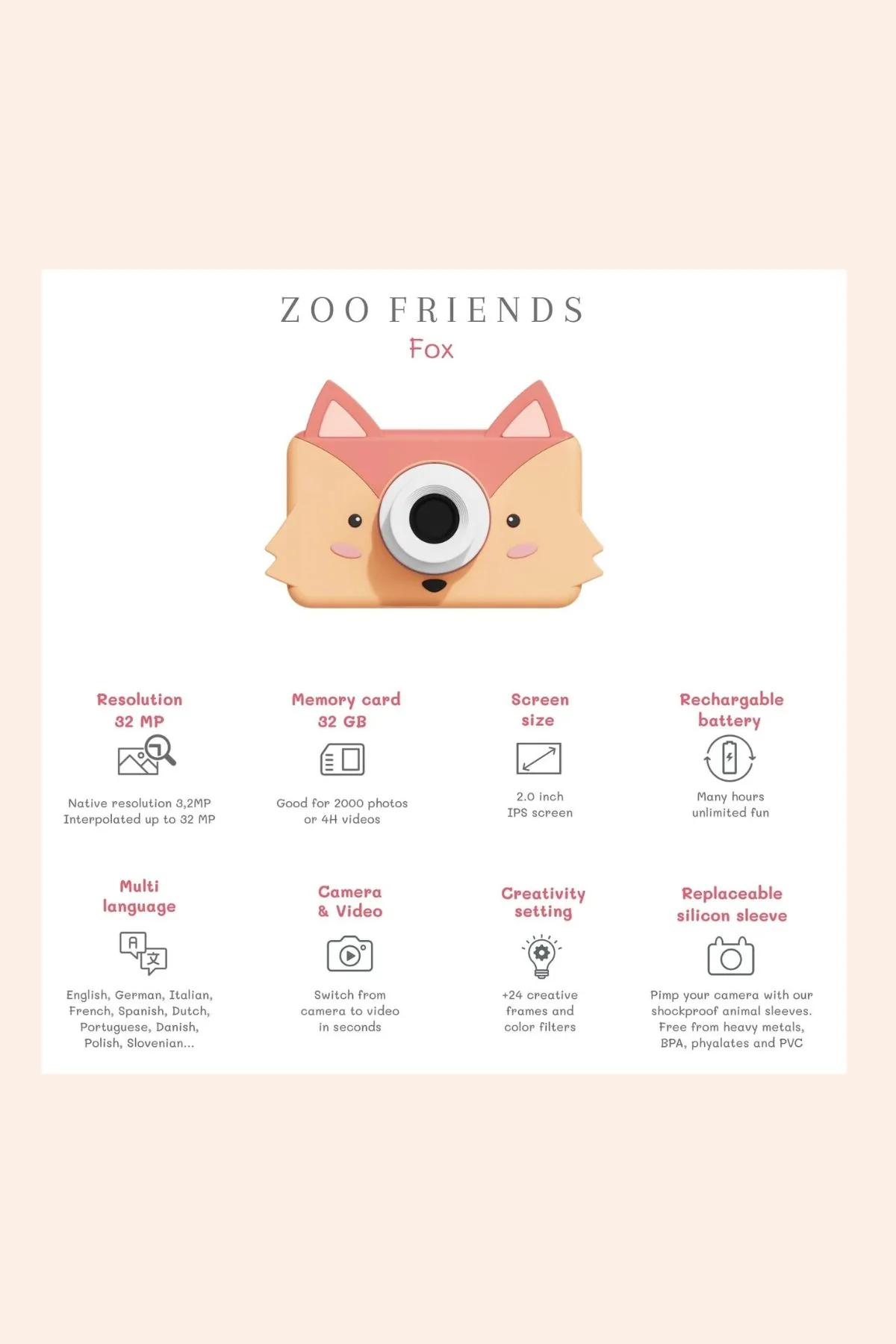 The Zoo Family - Zoo Friends - The Fox - Image 3