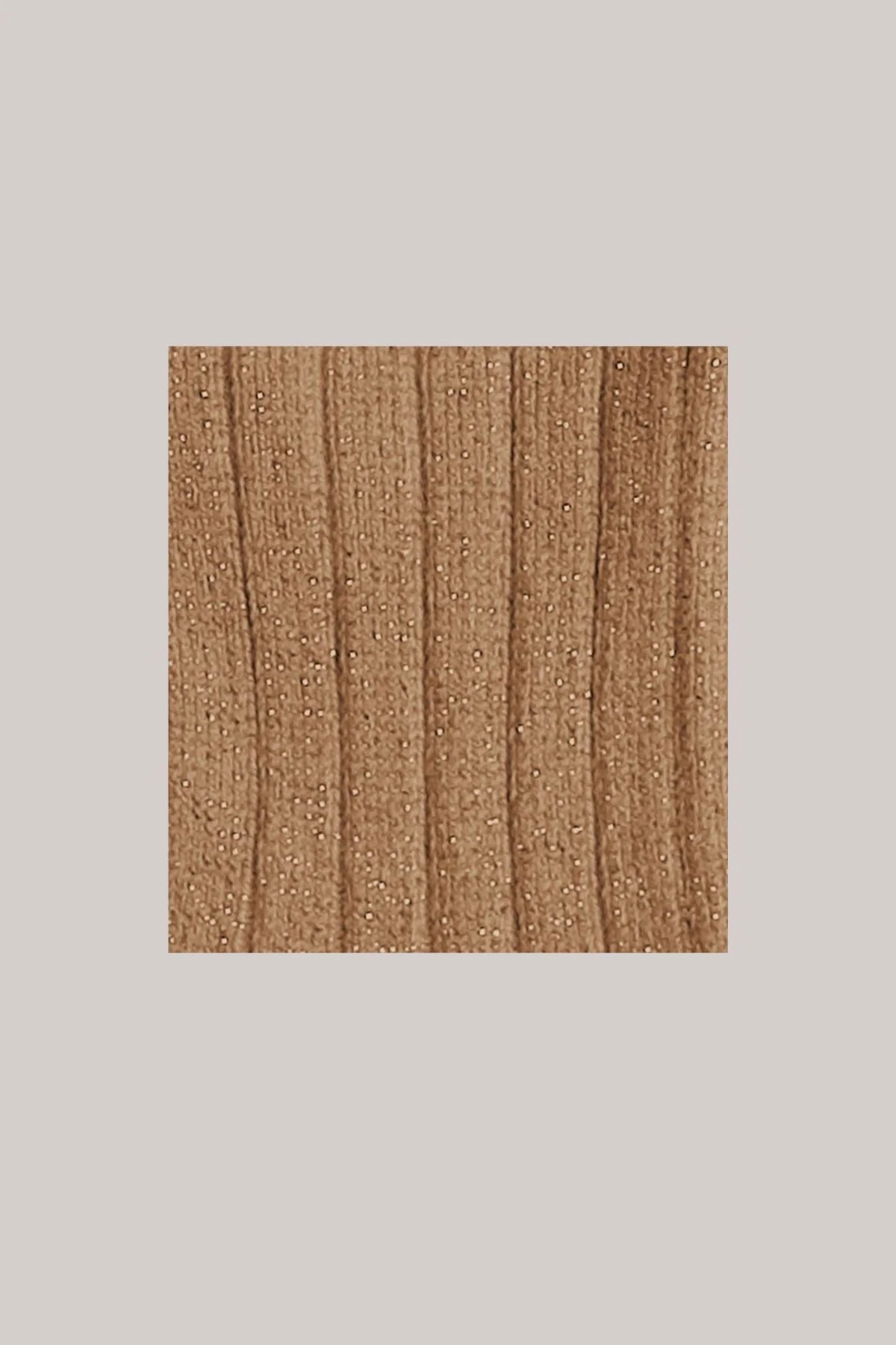 Collegièn X Strawberries & Cream - Victoire Glitter Ribbed Crew Socks - Caramel au Beurre Salé - Image 2