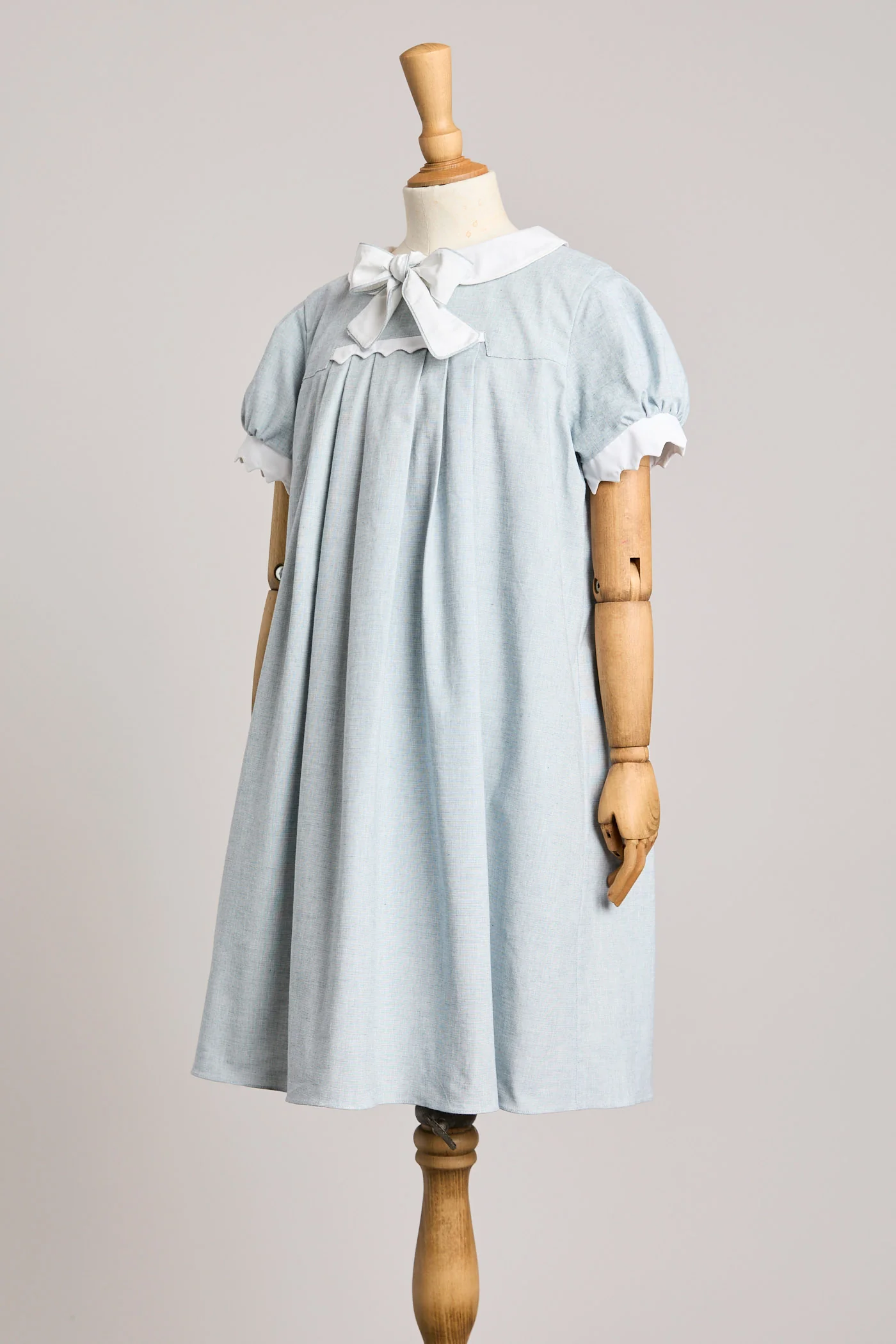 Zigzag Dress in Misty Blue - Image 6
