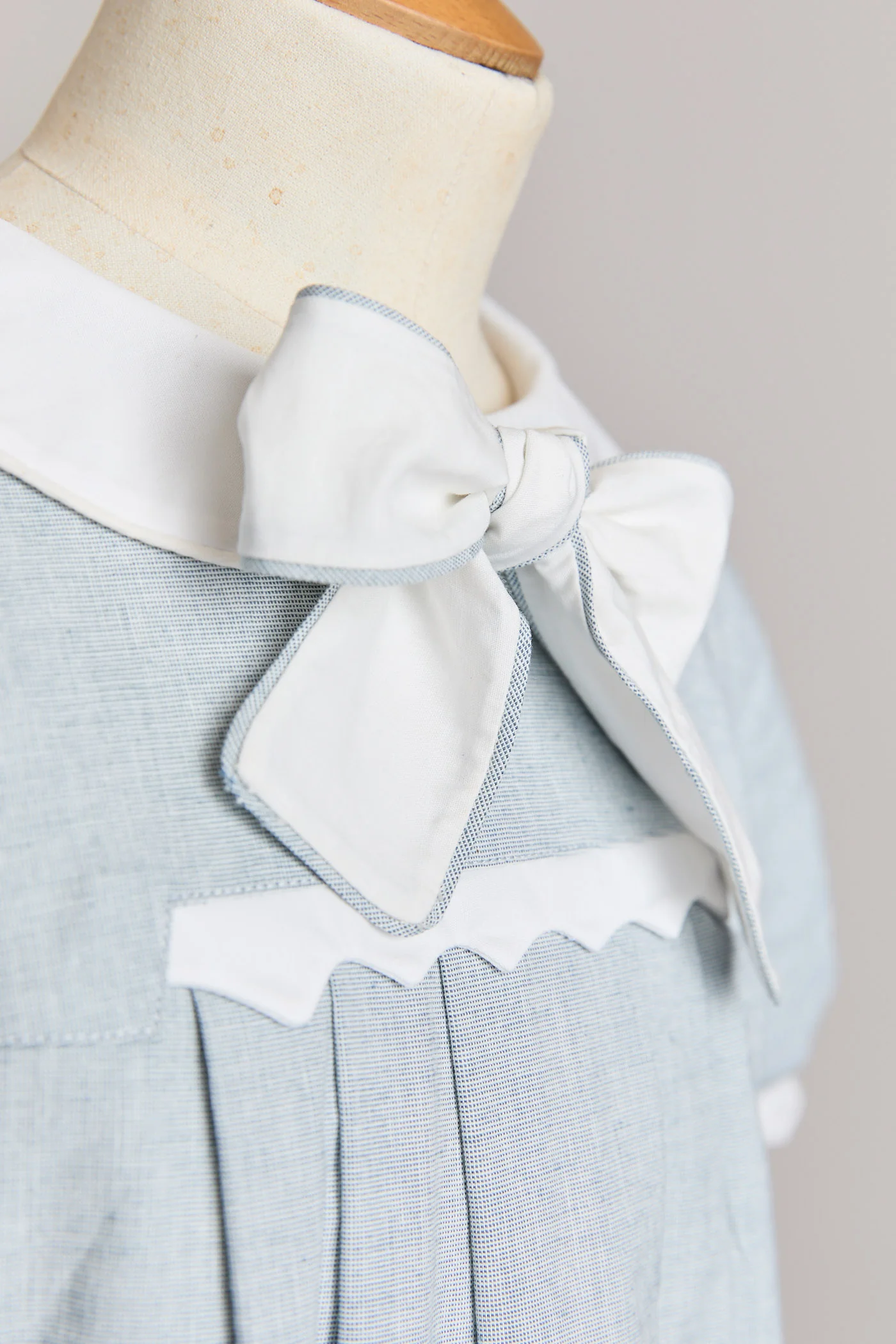 Zigzag Dress in Misty Blue - Image 7